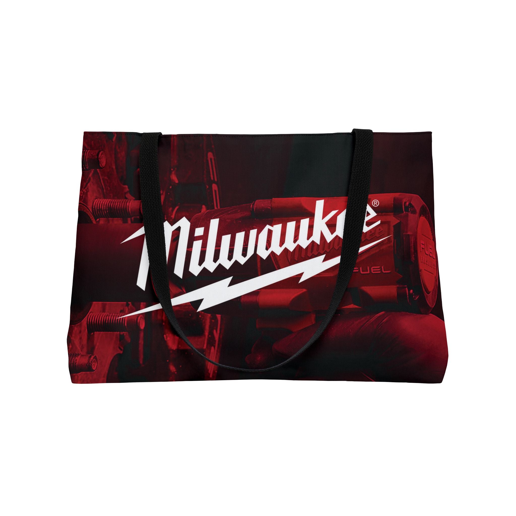 Milwaukee Vintage Bolt Weekender Tote Bag — Retro Mechanic Tool Logo Travel Tote