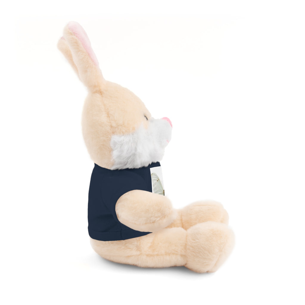 Plush Teddy Bear with Butterfly Tee — Soft Stuffed Animal Gift