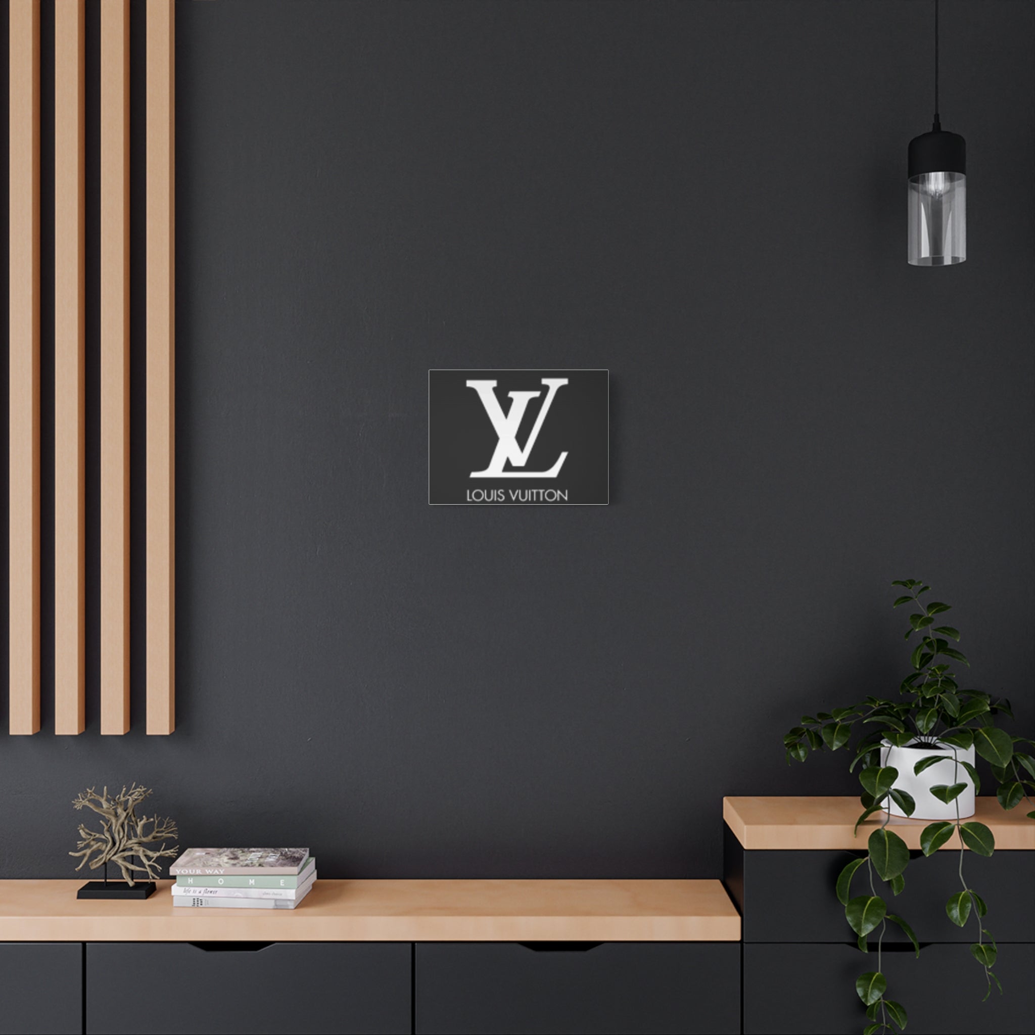 Luxury Logo Canvas Print — Monogram Wall Art
