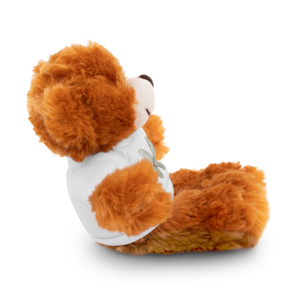 Plush Teddy Bear with Butterfly Tee — Soft Stuffed Animal Gift