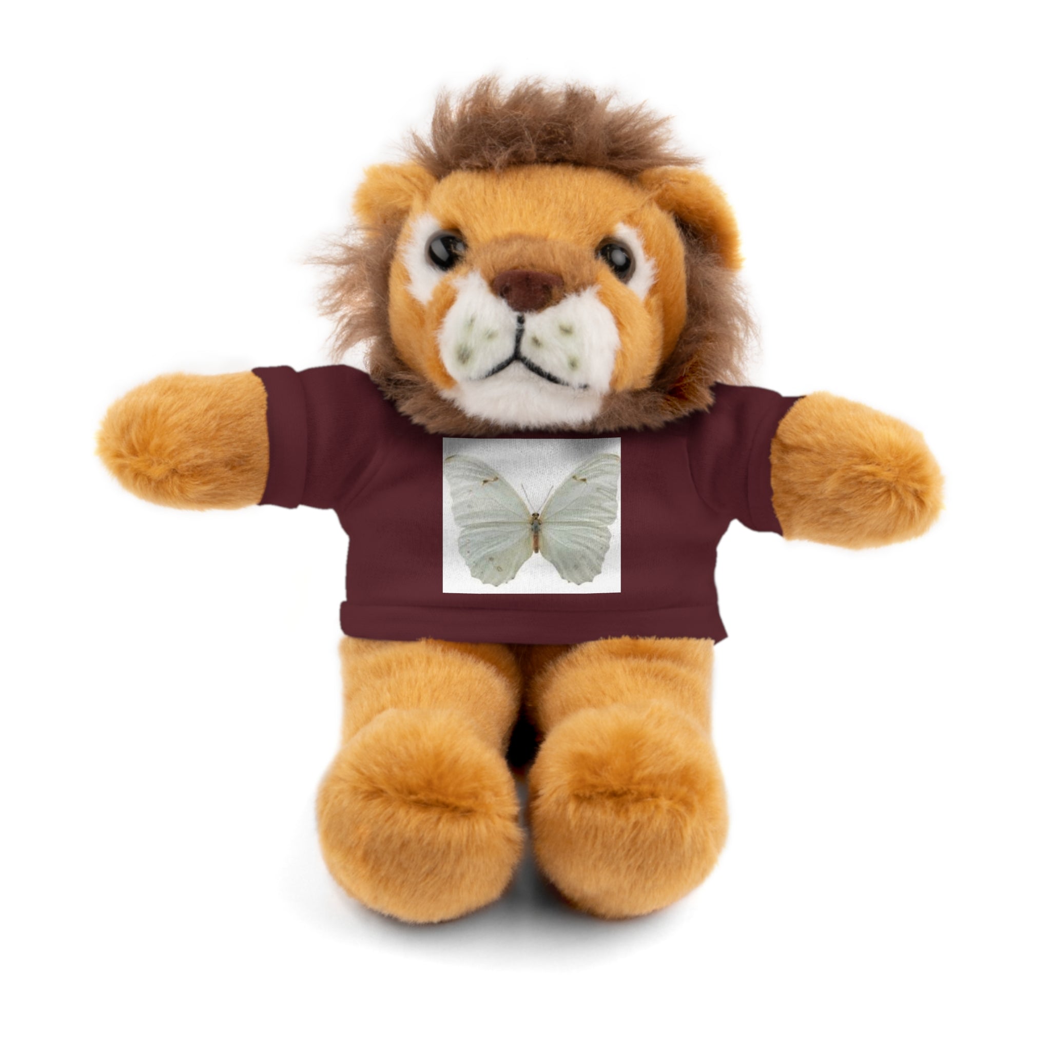 Plush Teddy Bear with Butterfly Tee — Soft Stuffed Animal Gift