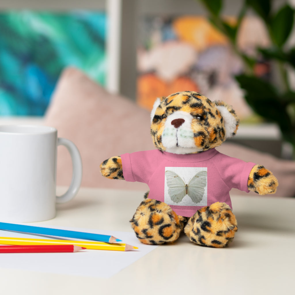 Plush Teddy Bear with Butterfly Tee — Soft Stuffed Animal Gift