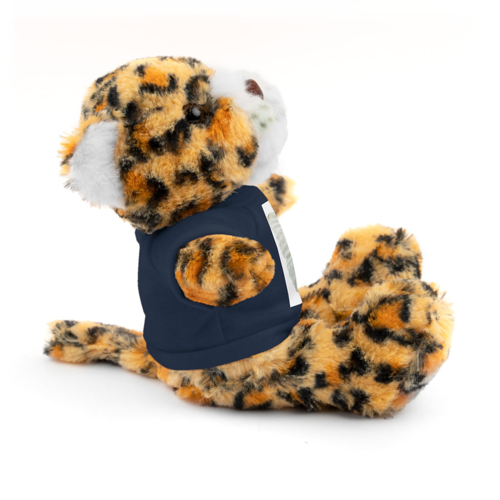 Plush Teddy Bear with Butterfly Tee — Soft Stuffed Animal Gift