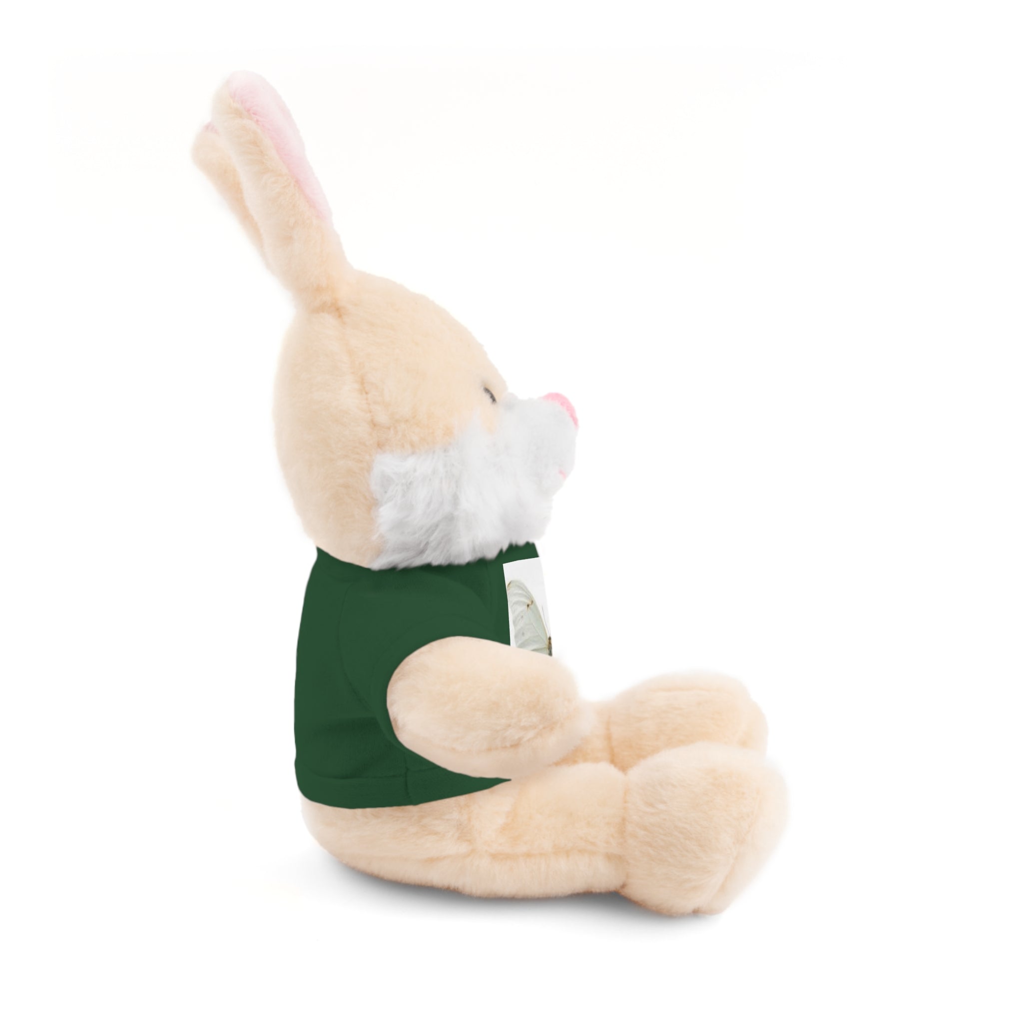 Plush Teddy Bear with Butterfly Tee — Soft Stuffed Animal Gift