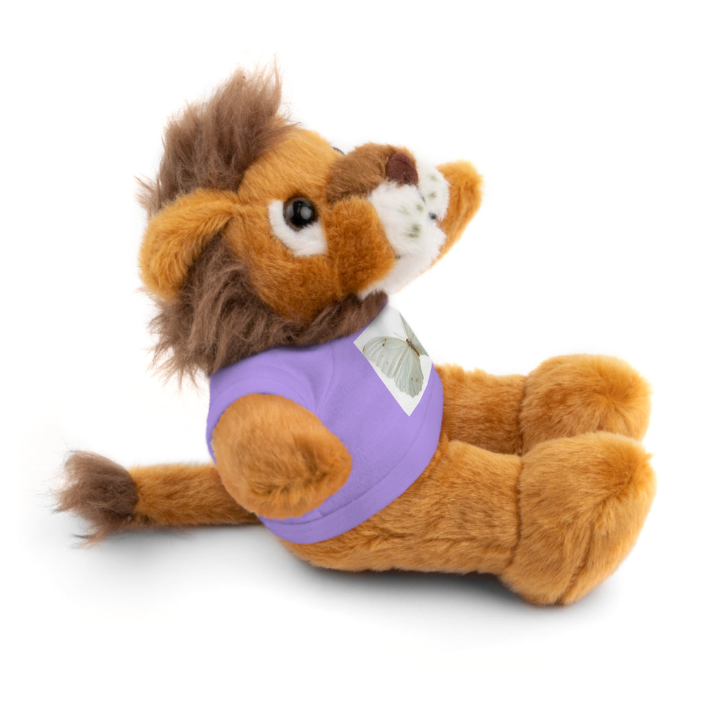 Plush Teddy Bear with Butterfly Tee — Soft Stuffed Animal Gift