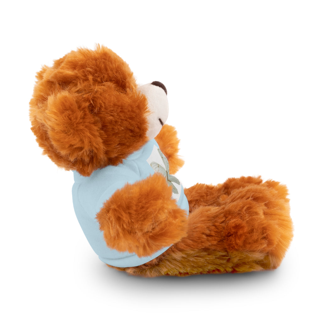 Plush Teddy Bear with Butterfly Tee — Soft Stuffed Animal Gift