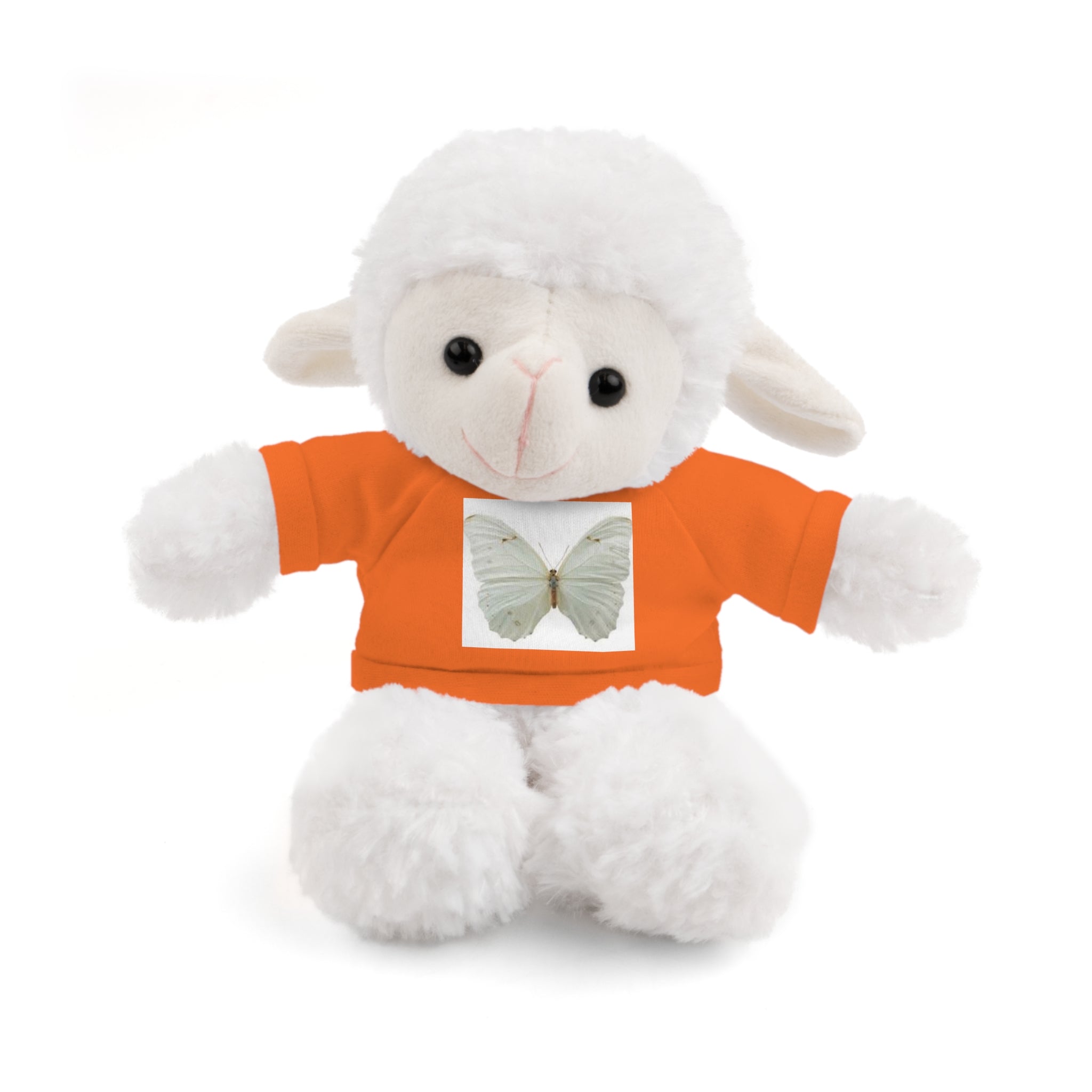 Plush Teddy Bear with Butterfly Tee — Soft Stuffed Animal Gift