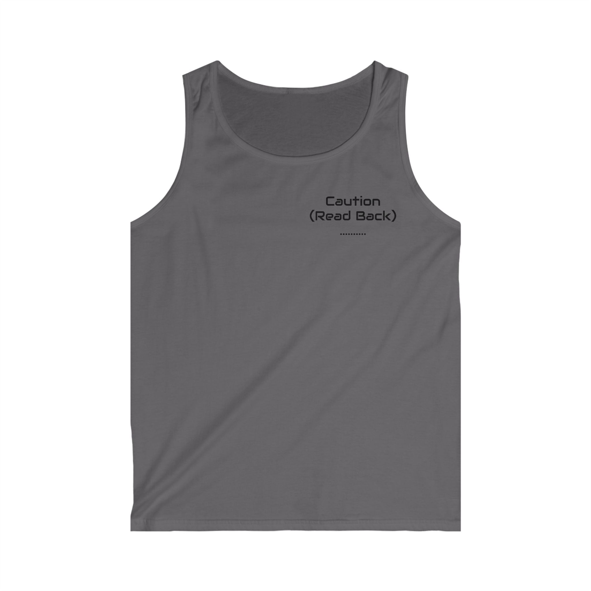 Funny Tank Top — "Caution (Read Back)" Front & "My Wife Is Crazier Than Beth Dutton" Back