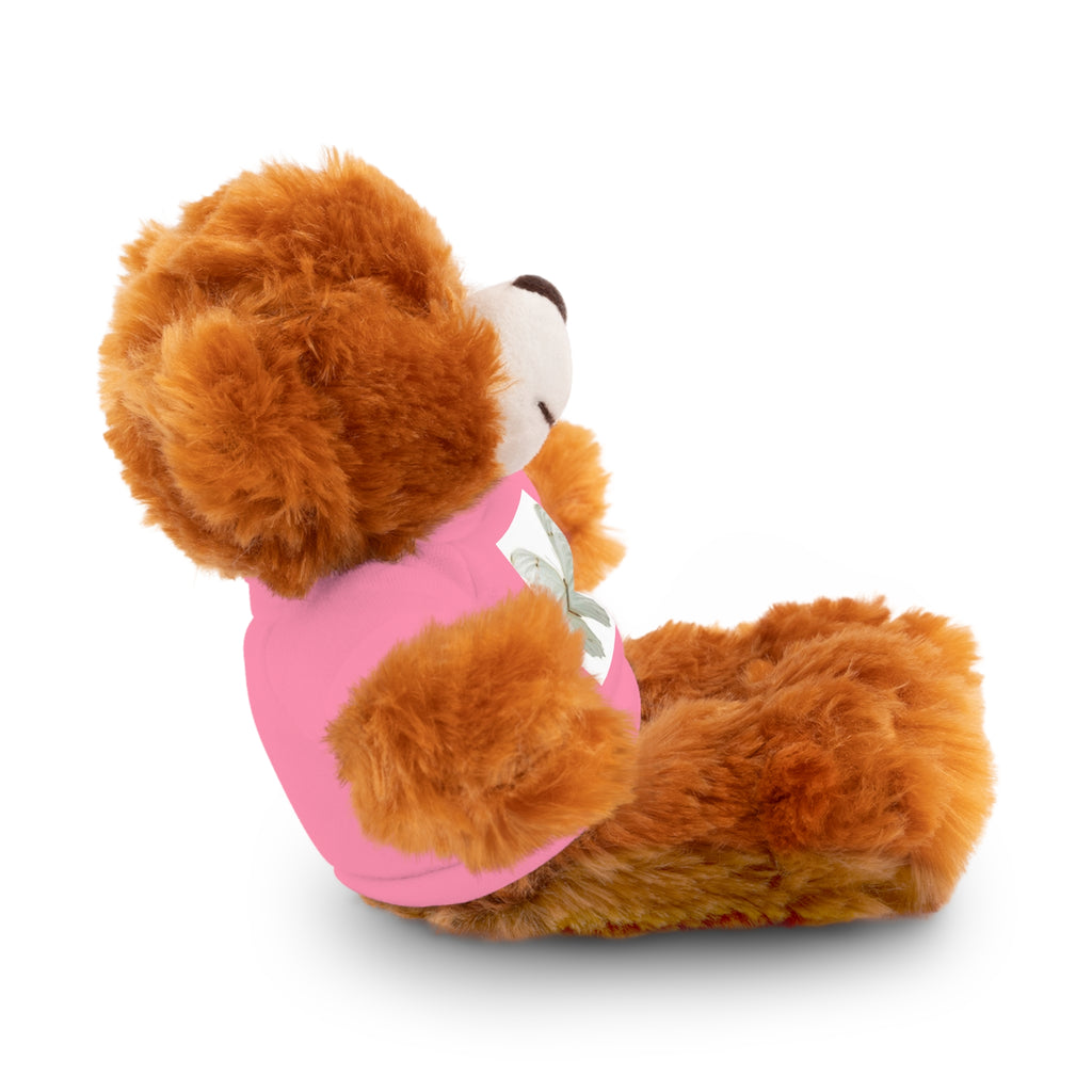 Plush Teddy Bear with Butterfly Tee — Soft Stuffed Animal Gift