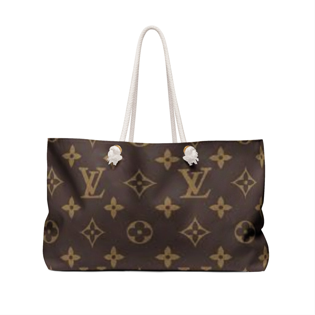 Monogram Weekender Bag — Luxury LV Logo Travel Tote