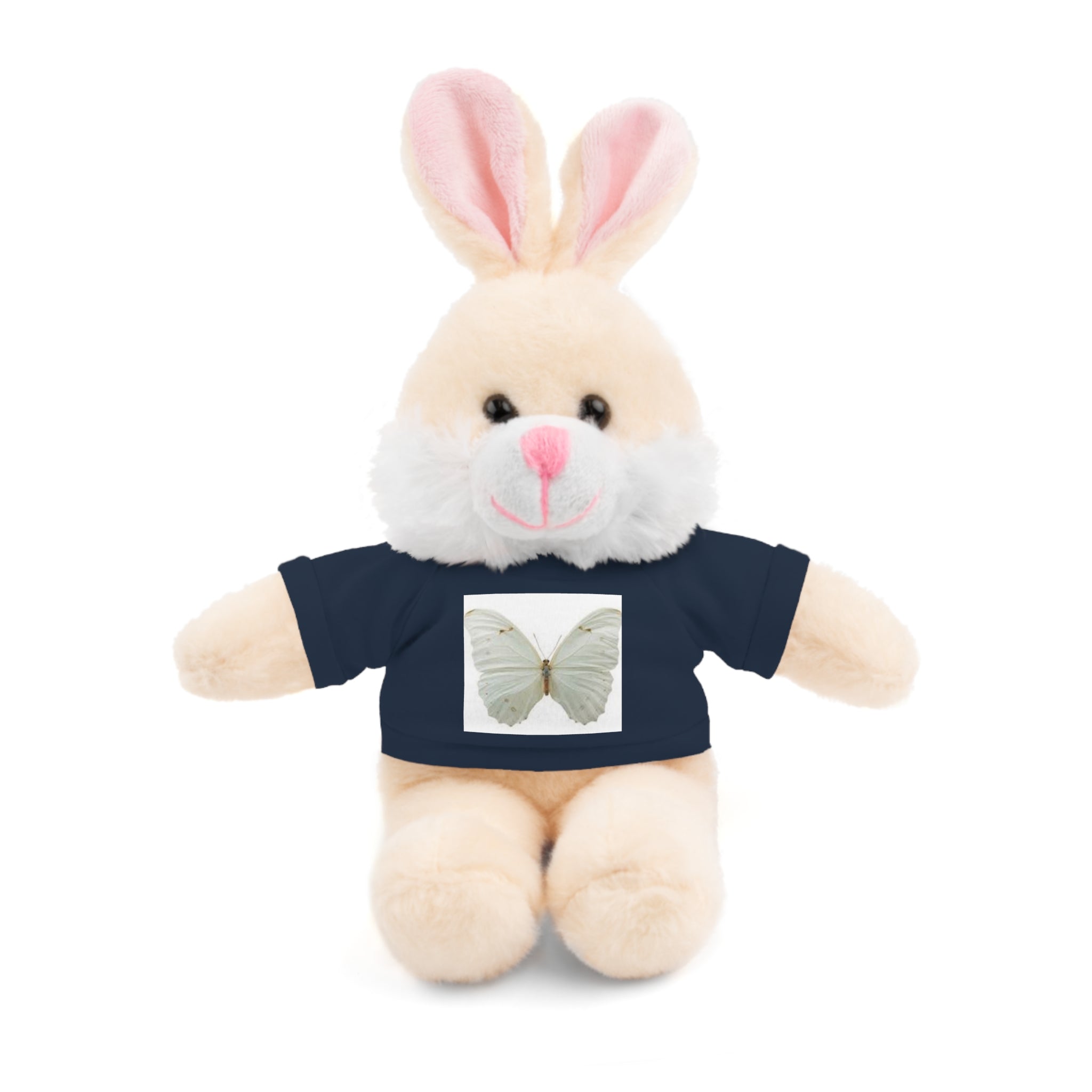 Plush Teddy Bear with Butterfly Tee — Soft Stuffed Animal Gift