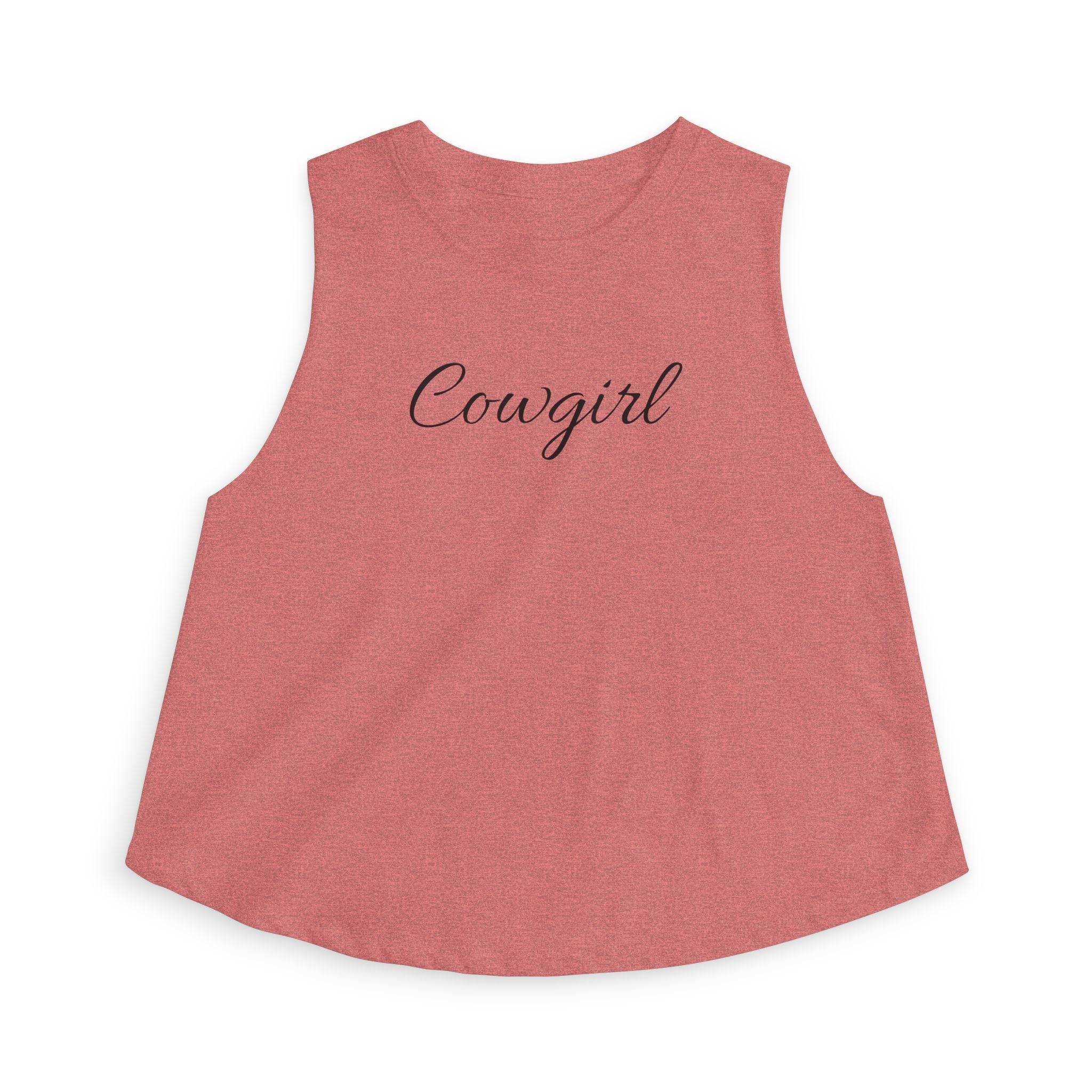 Cowgirl Crop Top — Women's Western Script Tank