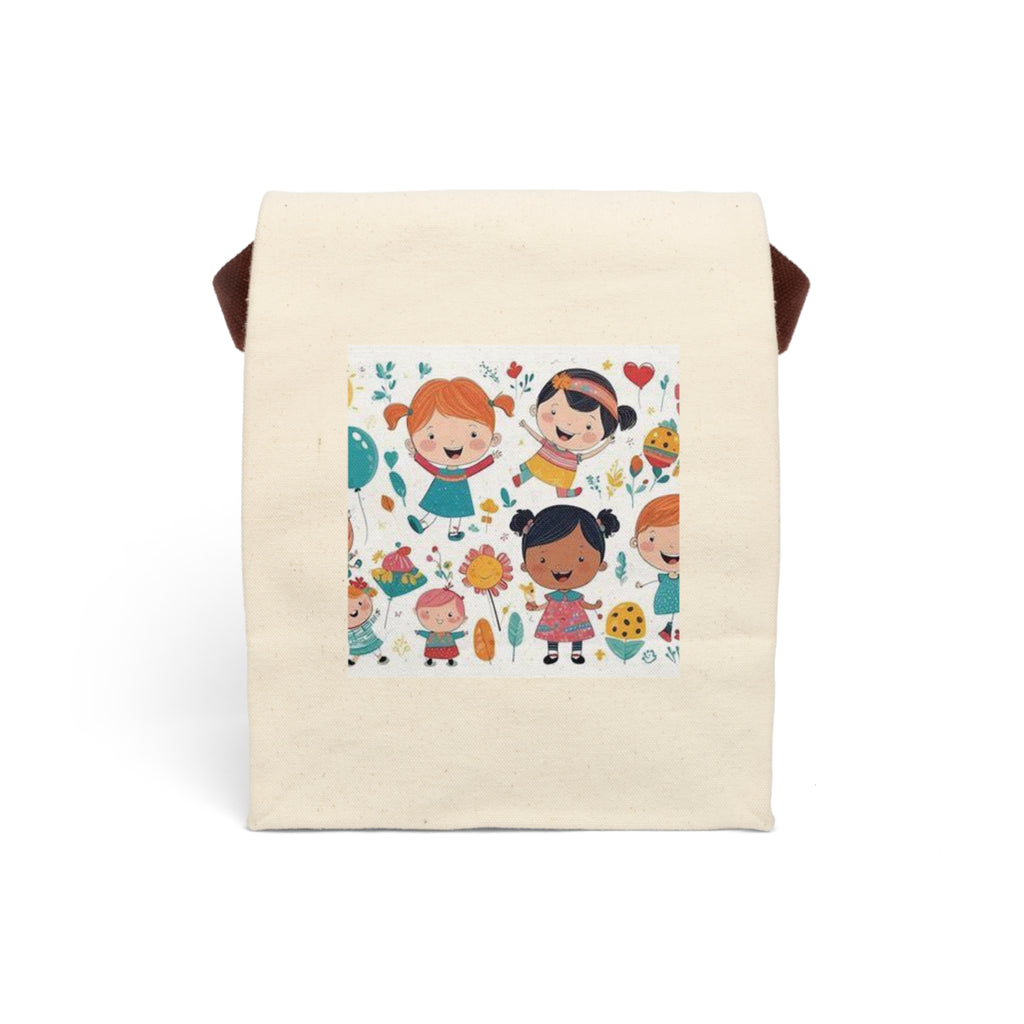 Canvas Lunch Bag — Cute Kids Patterned Insulated Lunch Tote
