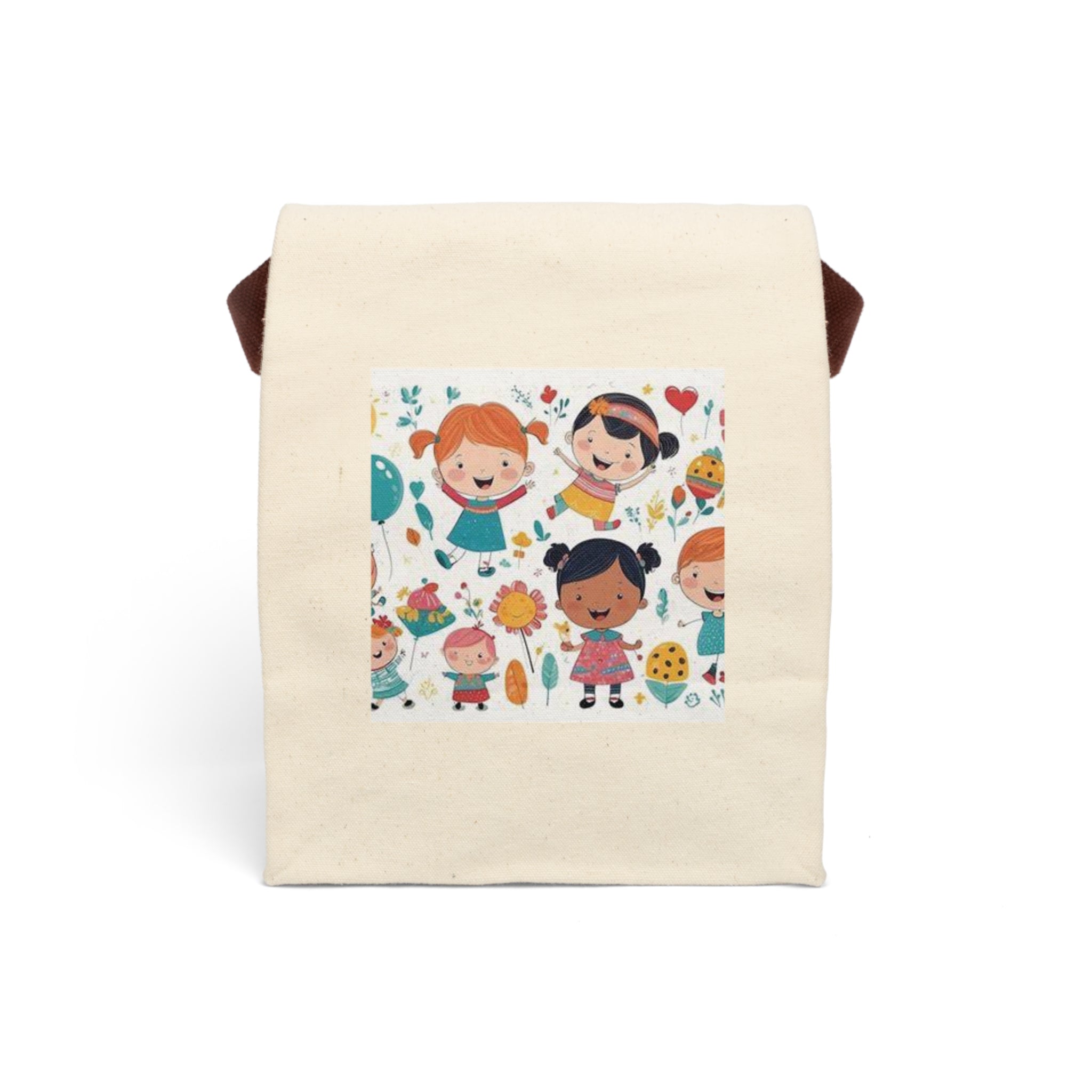 Canvas Lunch Bag — Cute Kids Patterned Insulated Lunch Tote