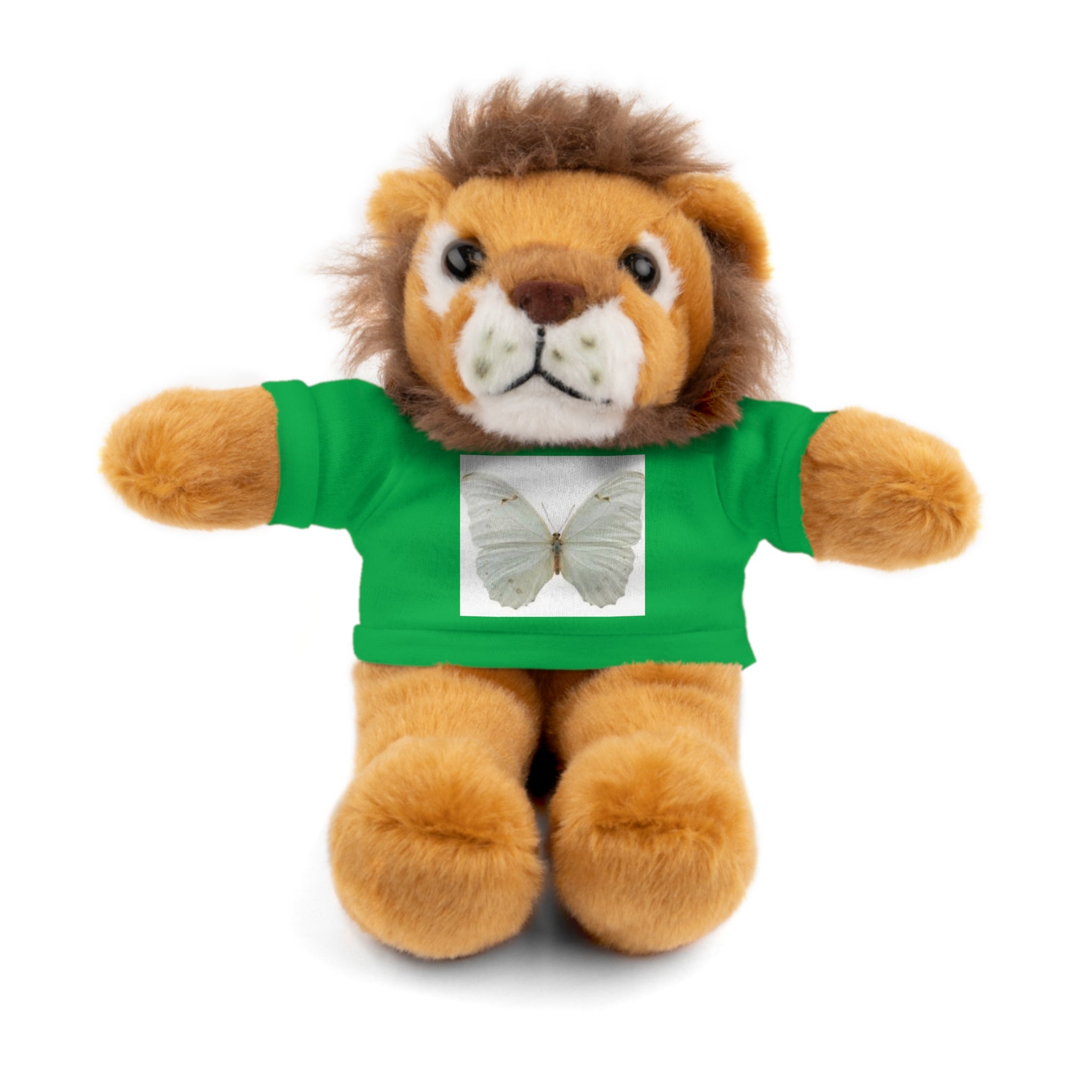 Plush Teddy Bear with Butterfly Tee — Soft Stuffed Animal Gift