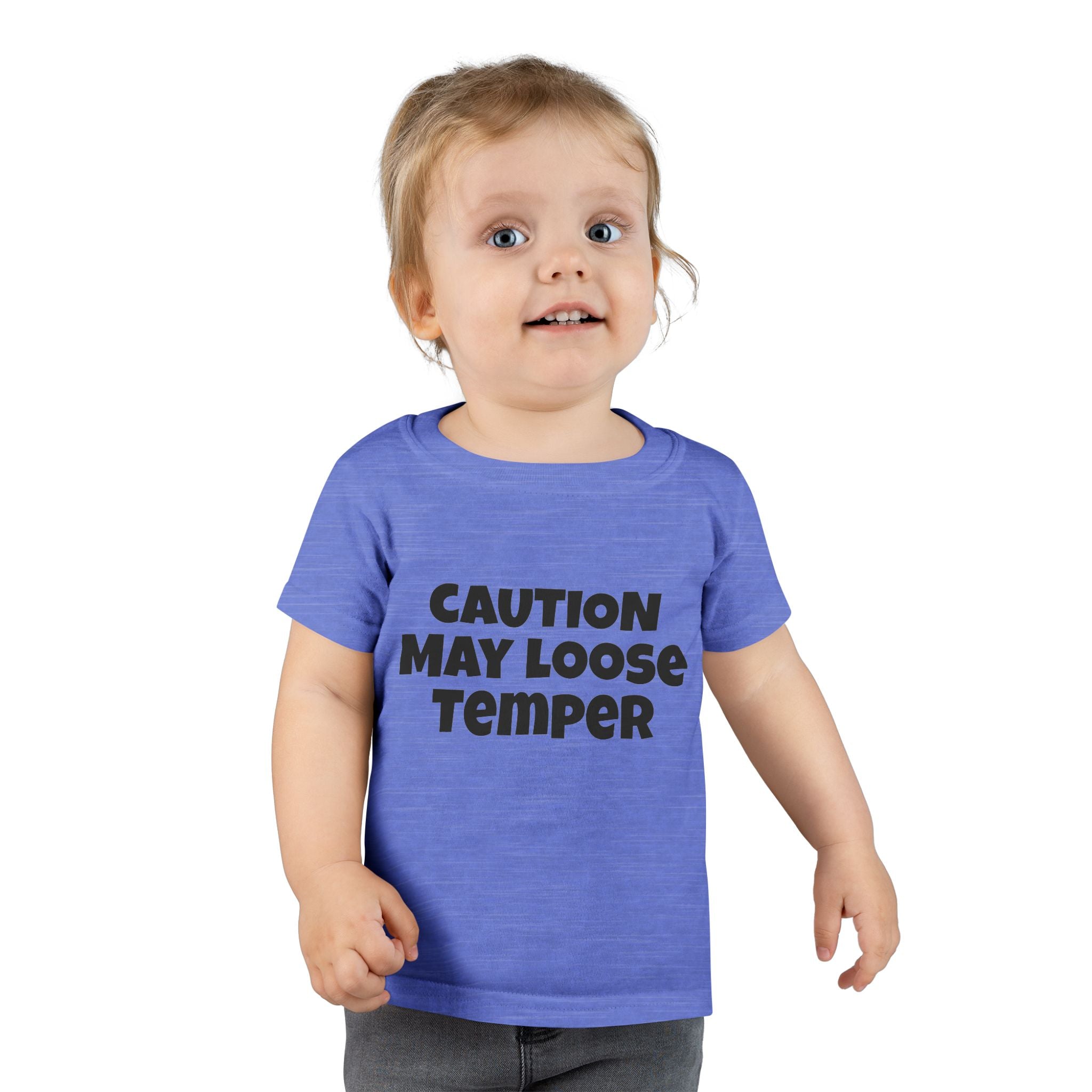 Toddler T-Shirt — “Caution May Loose Temper” Funny Kids Tee