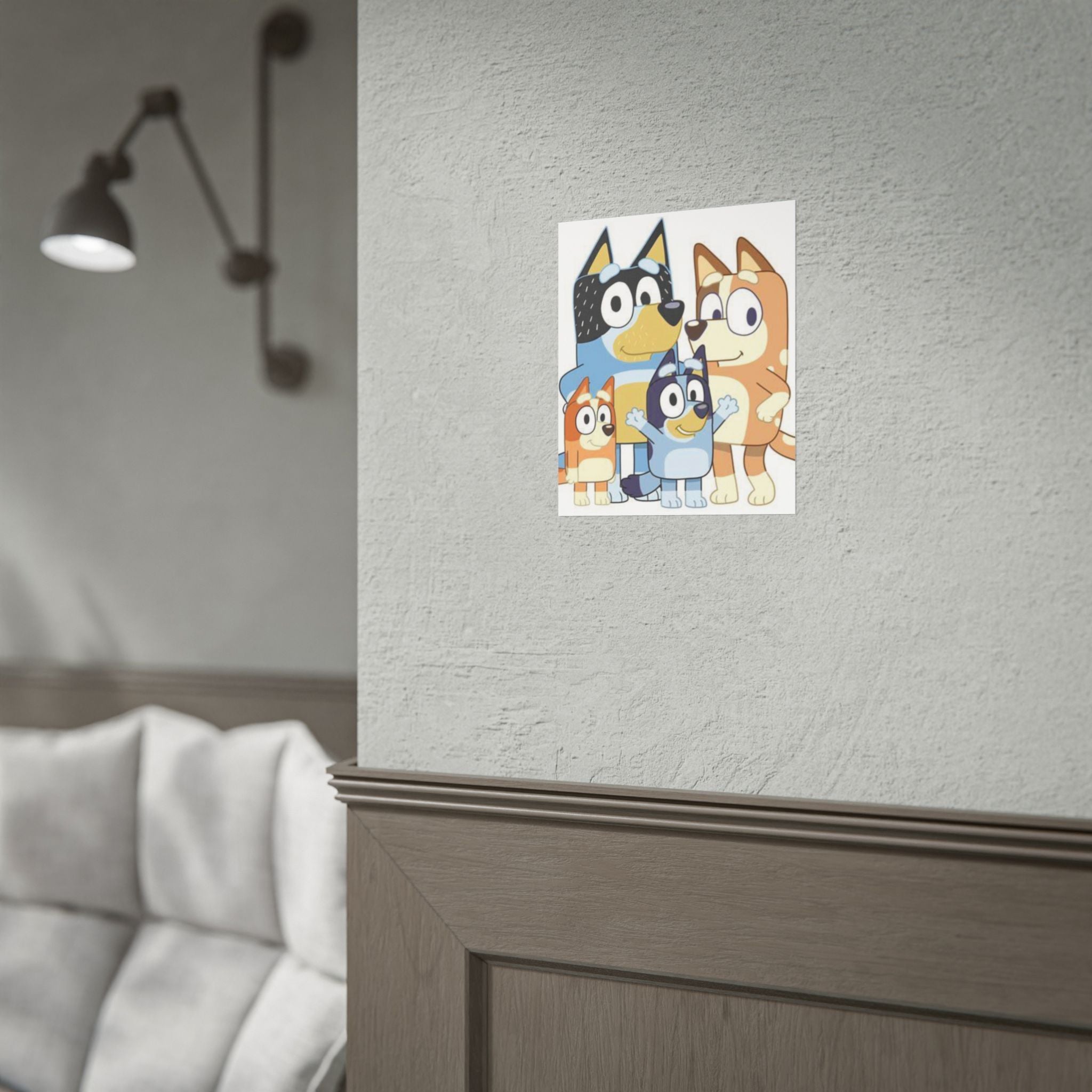 Bluey Family Poster – Rolled Kids Room Wall Art