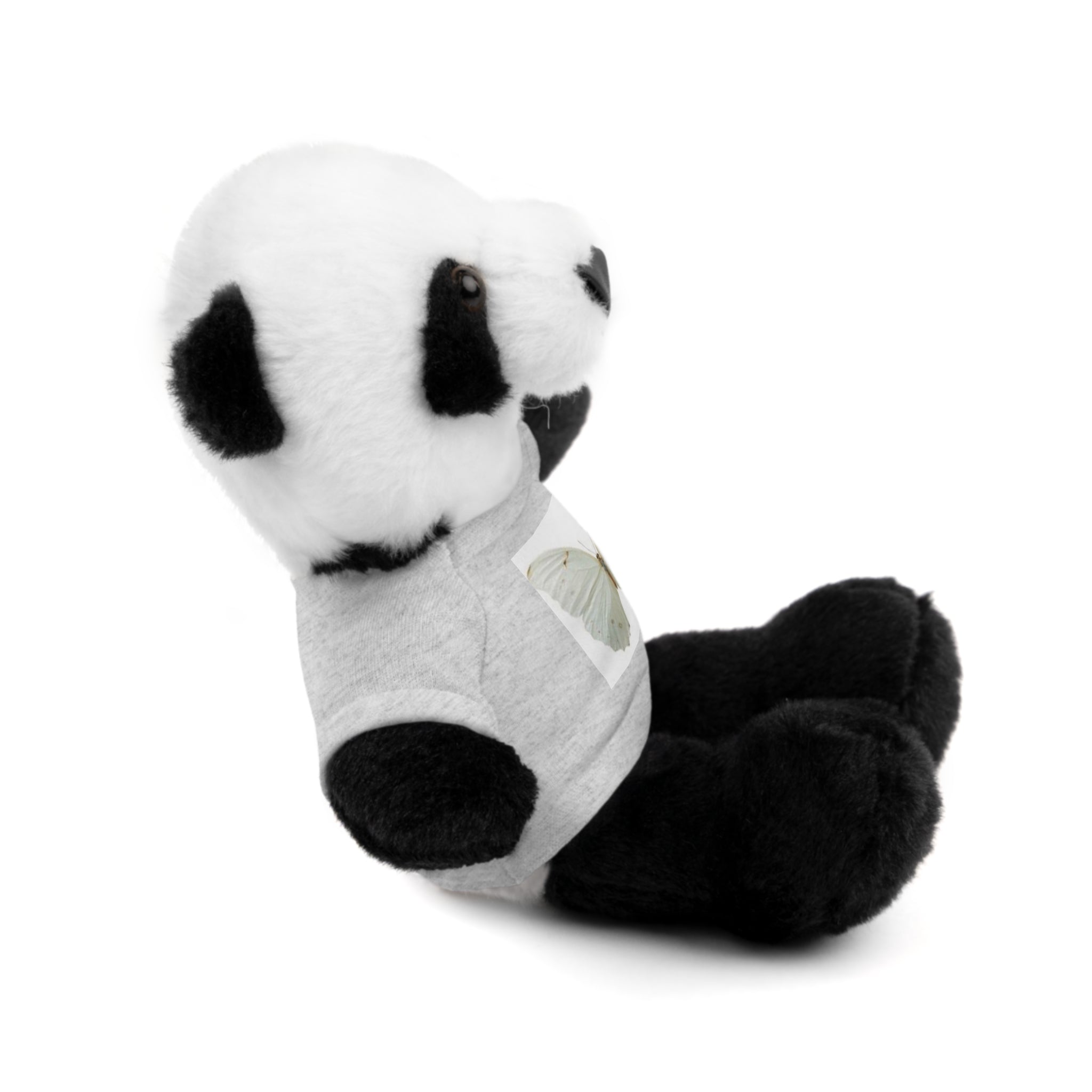 Plush Teddy Bear with Butterfly Tee — Soft Stuffed Animal Gift