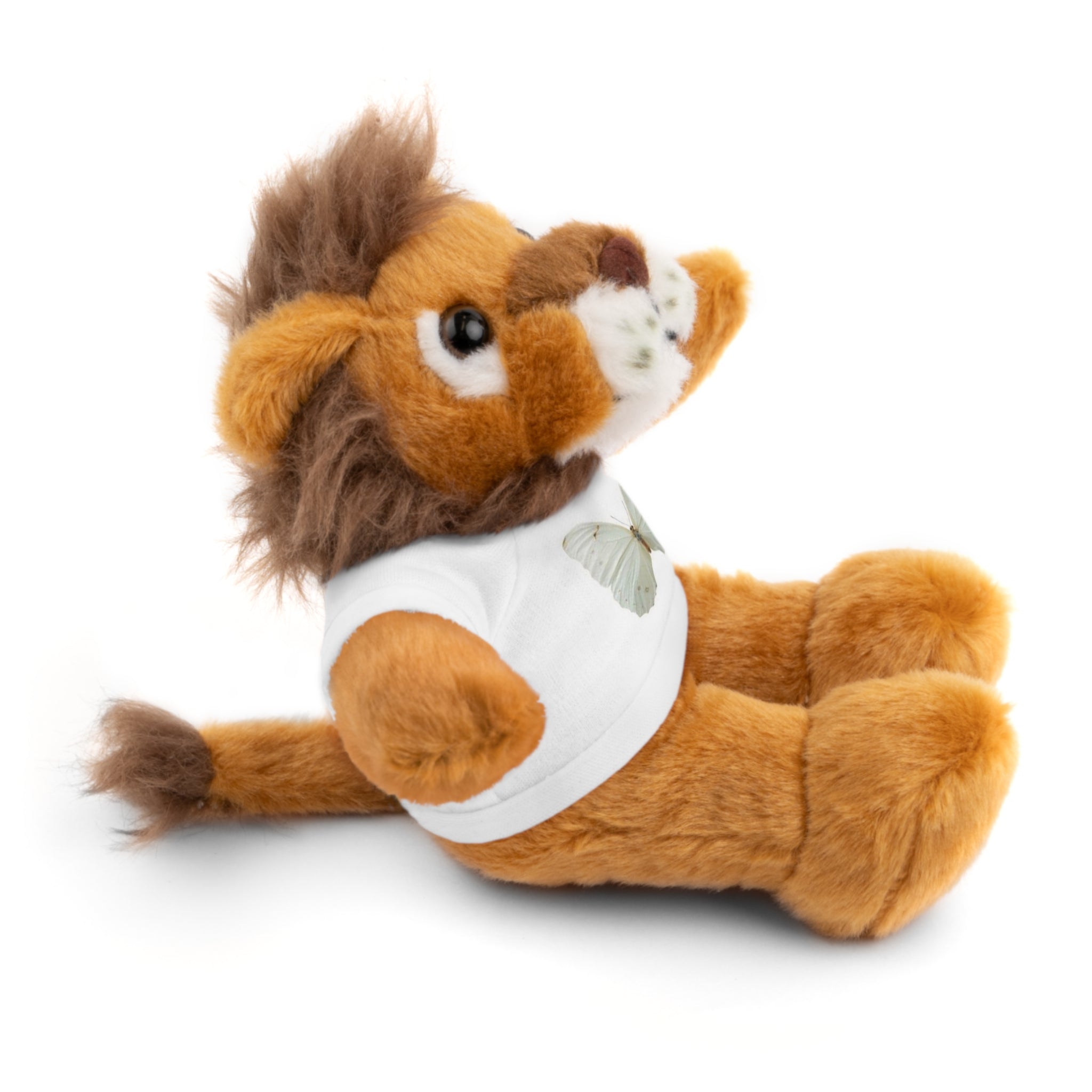 Plush Teddy Bear with Butterfly Tee — Soft Stuffed Animal Gift