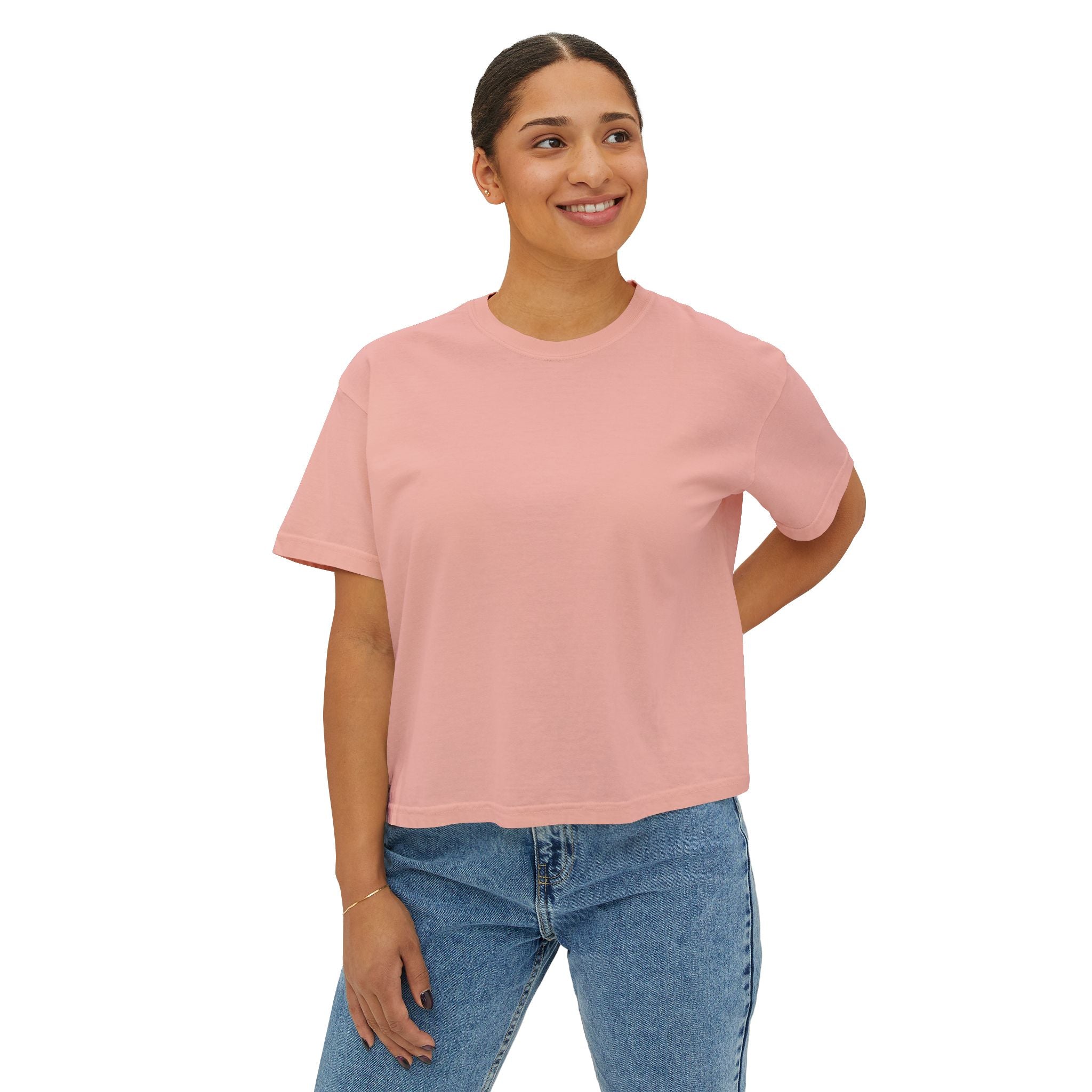 Women's Boxy Tee — “No Boys Are Worth My Education” Feminist Statement Shirt