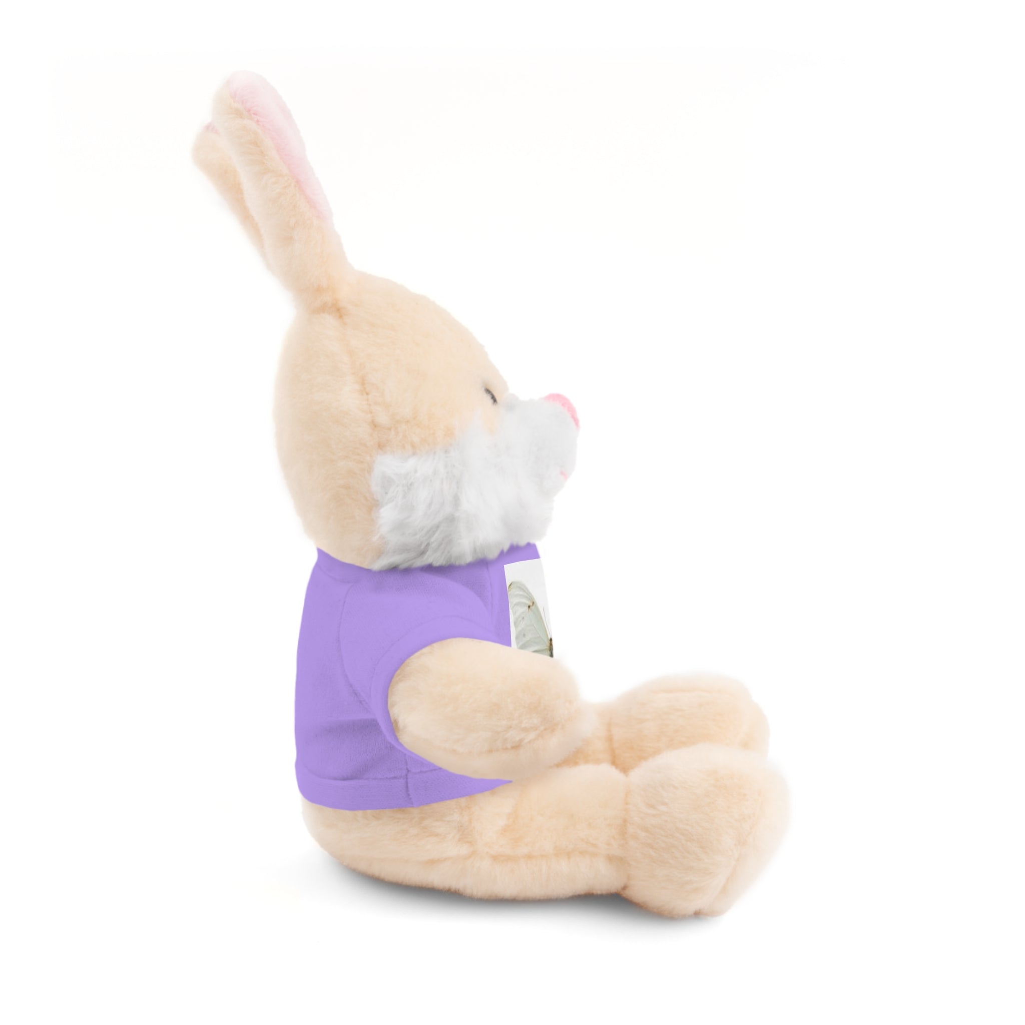 Plush Teddy Bear with Butterfly Tee — Soft Stuffed Animal Gift