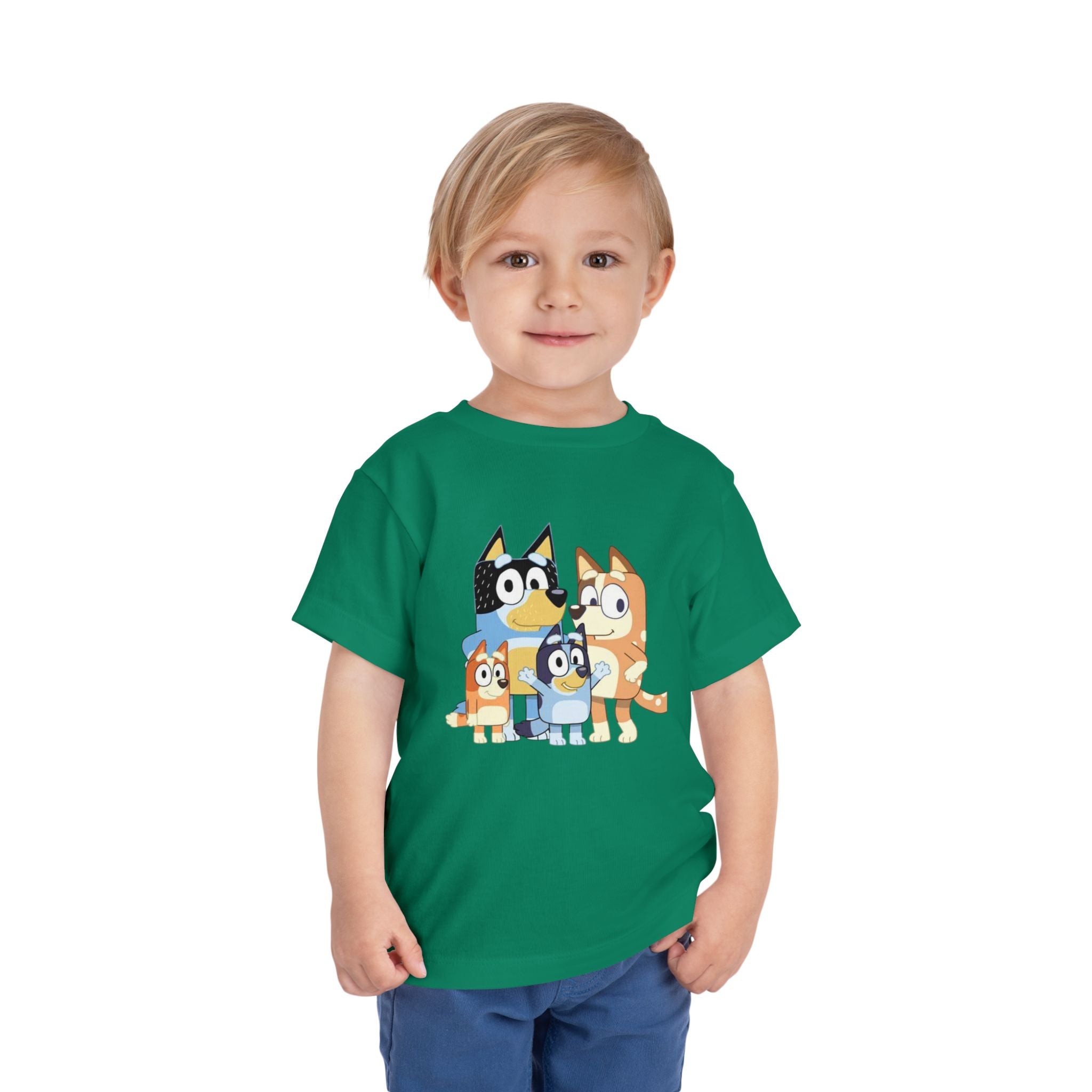 Toddler Tee — Cute Cartoon Bluey Family Kids Shirt