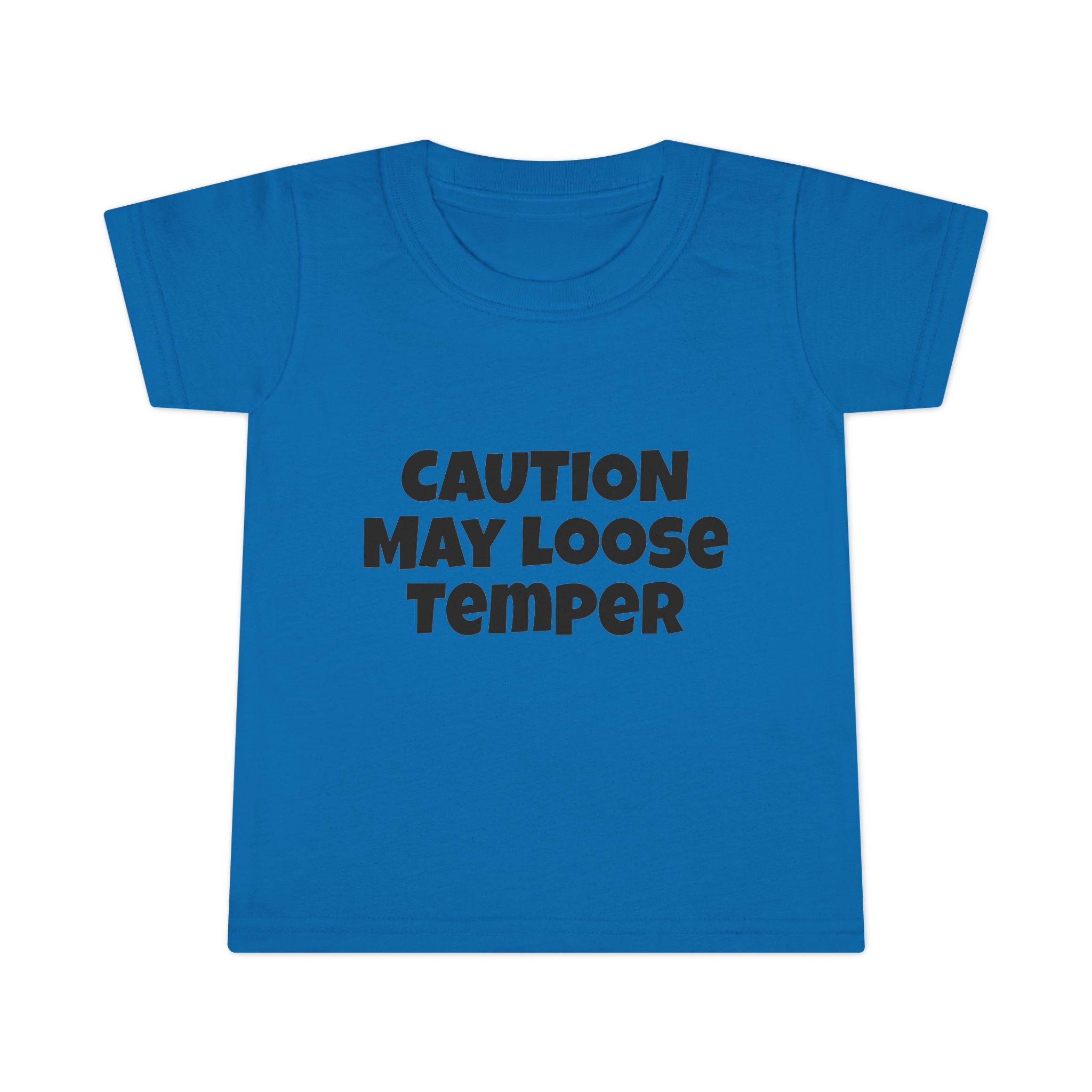 Toddler T-Shirt — “Caution May Loose Temper” Funny Kids Tee