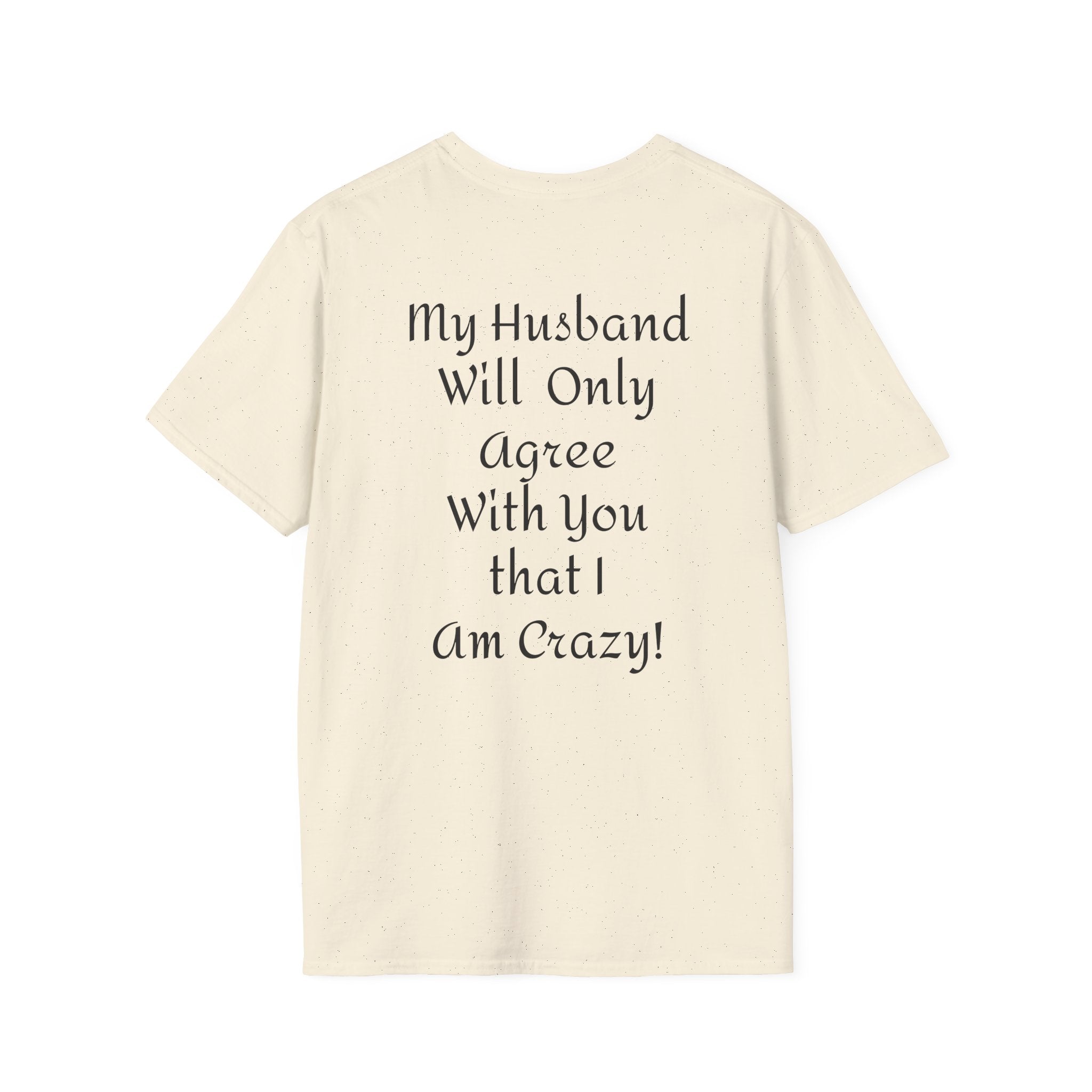 Crazy Script Tee — Minimal Script Graphic T‑Shirt