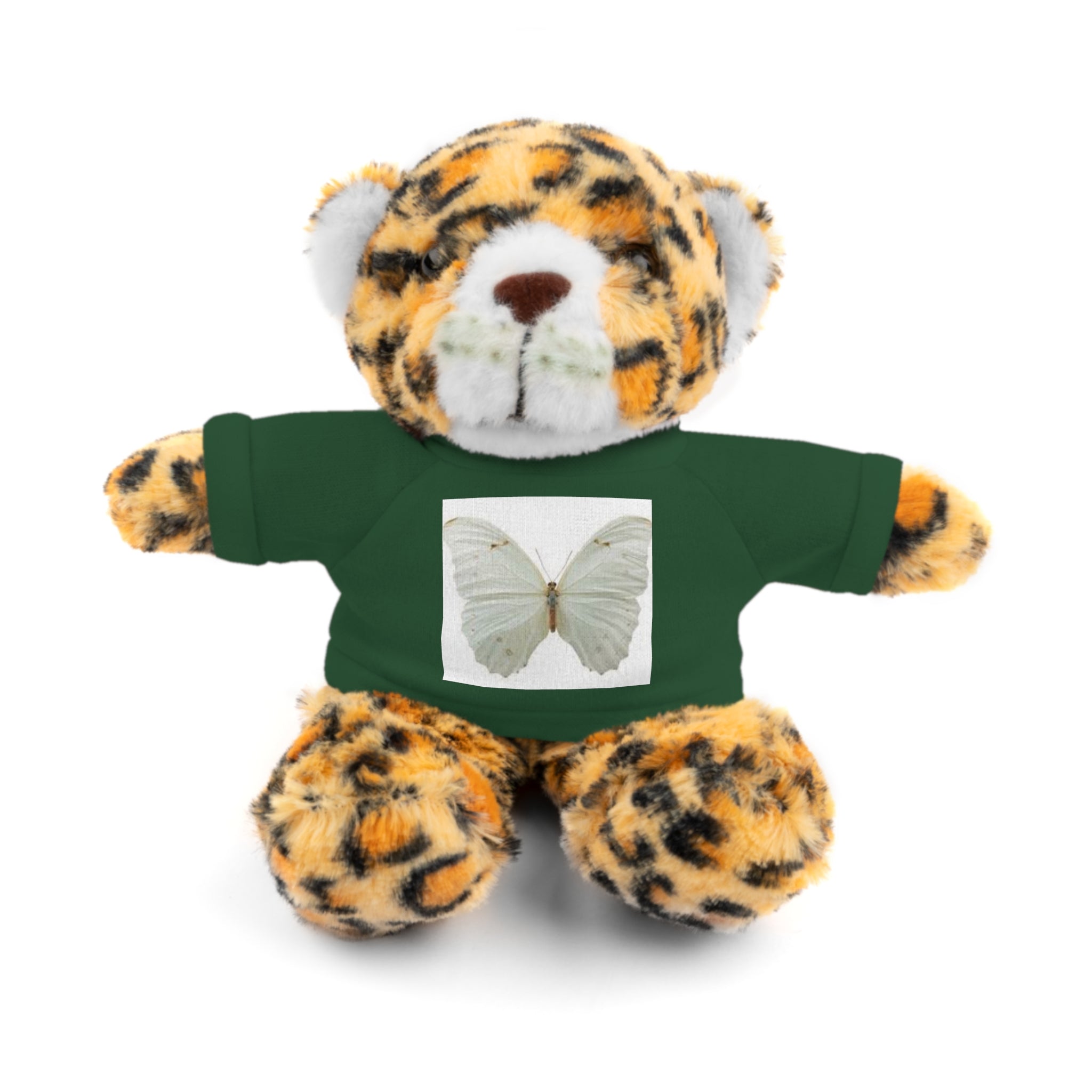 Plush Teddy Bear with Butterfly Tee — Soft Stuffed Animal Gift