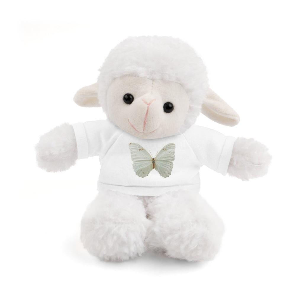 Plush Teddy Bear with Butterfly Tee — Soft Stuffed Animal Gift