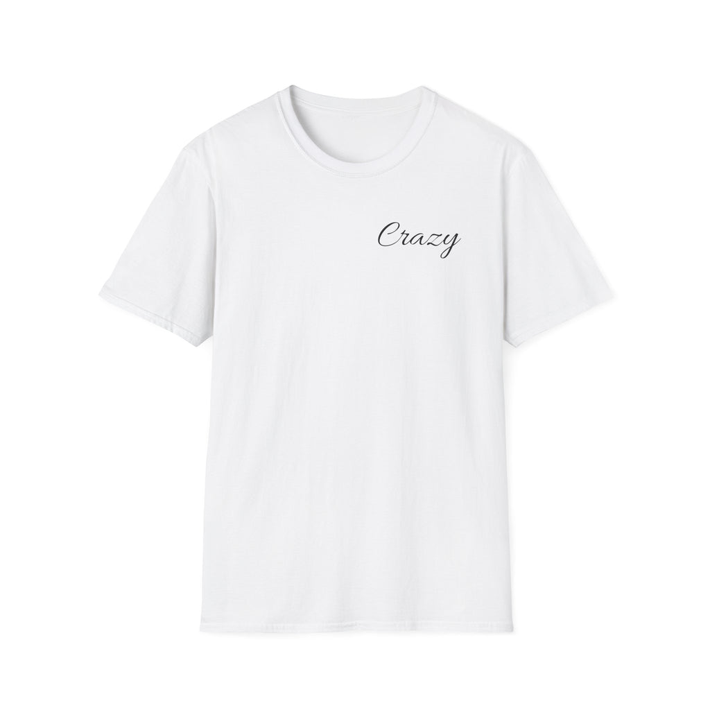 Crazy Script Tee — Minimal Script Graphic T‑Shirt