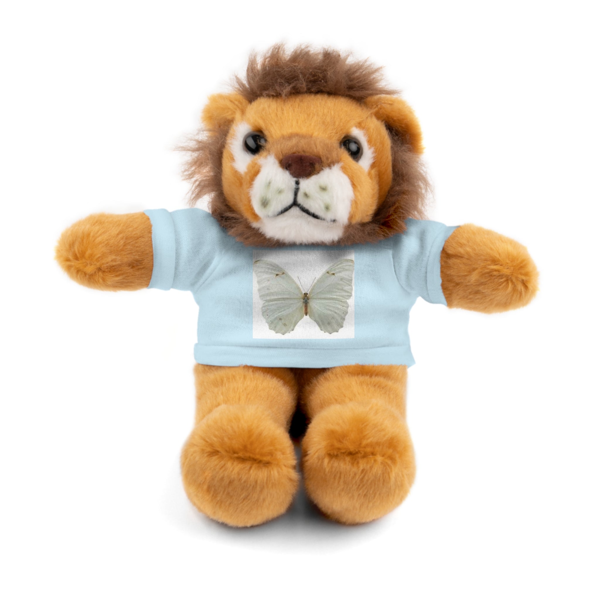 Plush Teddy Bear with Butterfly Tee — Soft Stuffed Animal Gift