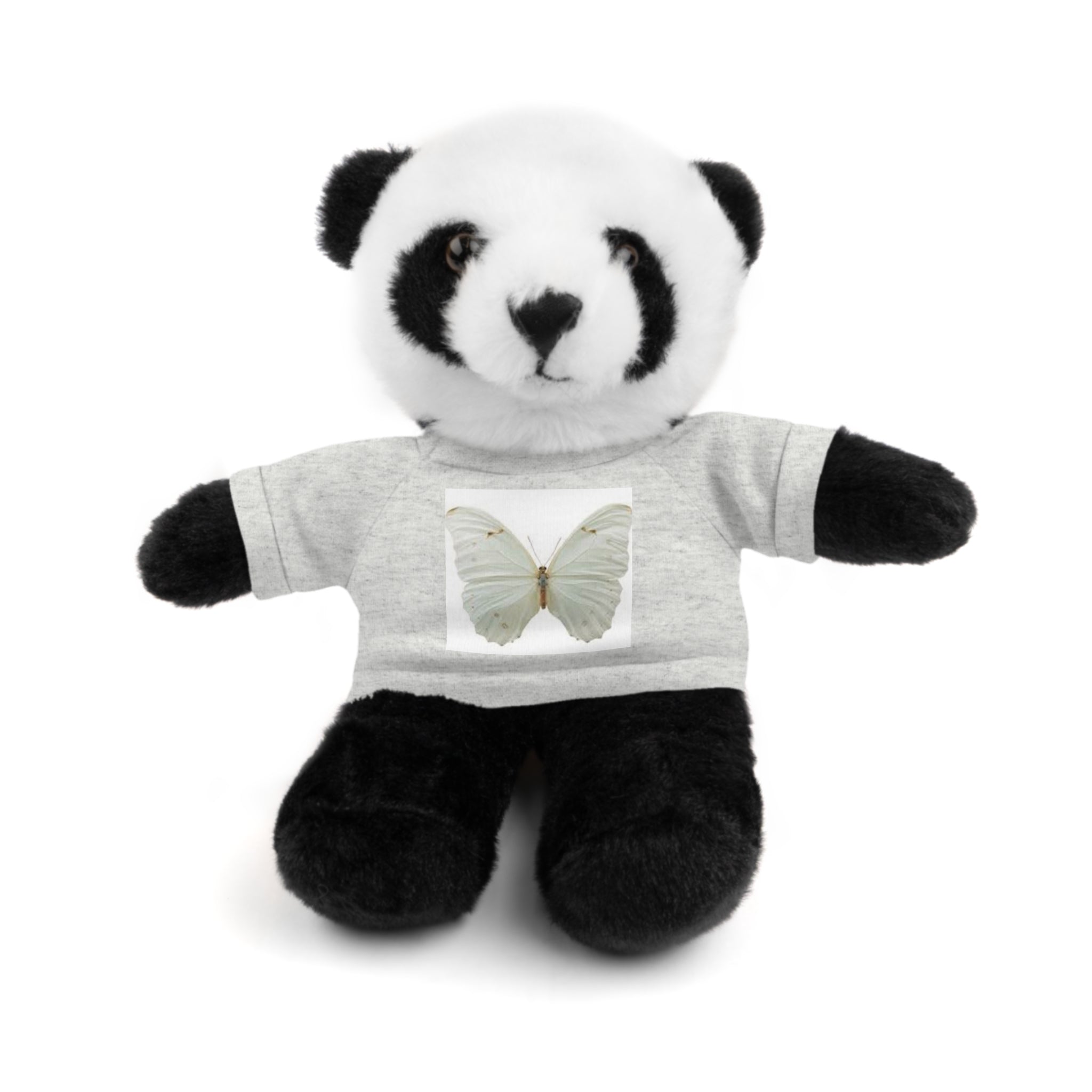 Plush Teddy Bear with Butterfly Tee — Soft Stuffed Animal Gift
