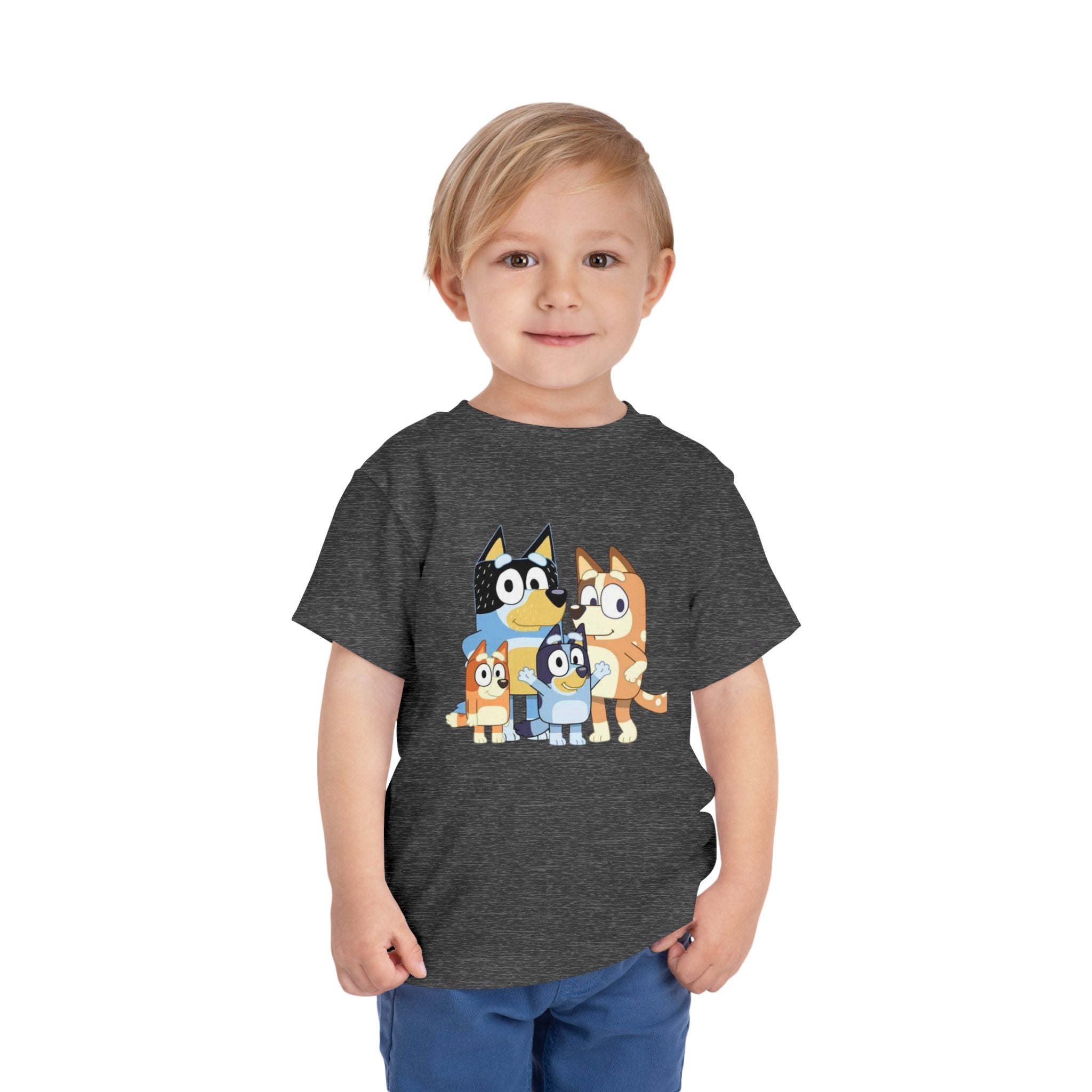 Toddler Tee — Cute Cartoon Bluey Family Kids Shirt