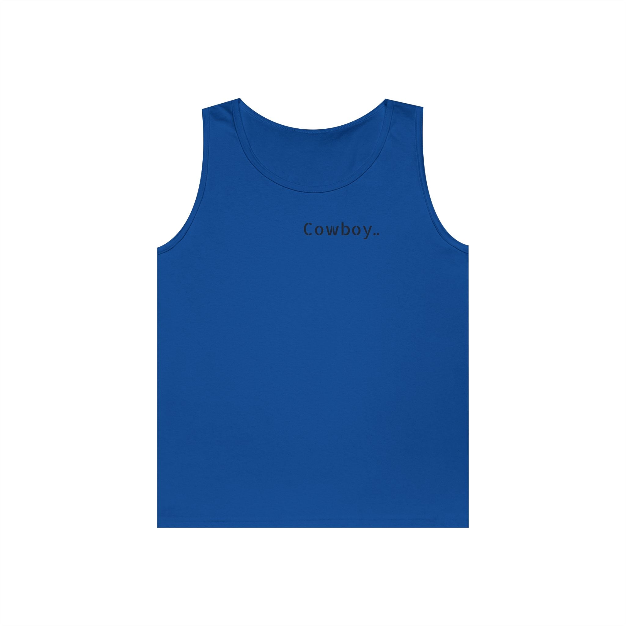 Cowboy Tank Top - "Cowboy" Front, "Cowboy Gone Wild" Back Graphic Tank