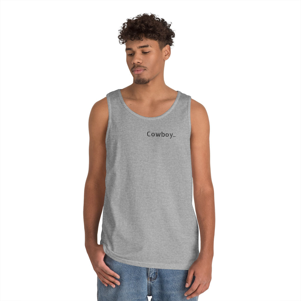 Cowboy Tank Top - "Cowboy" Front, "Cowboy Gone Wild" Back Graphic Tank