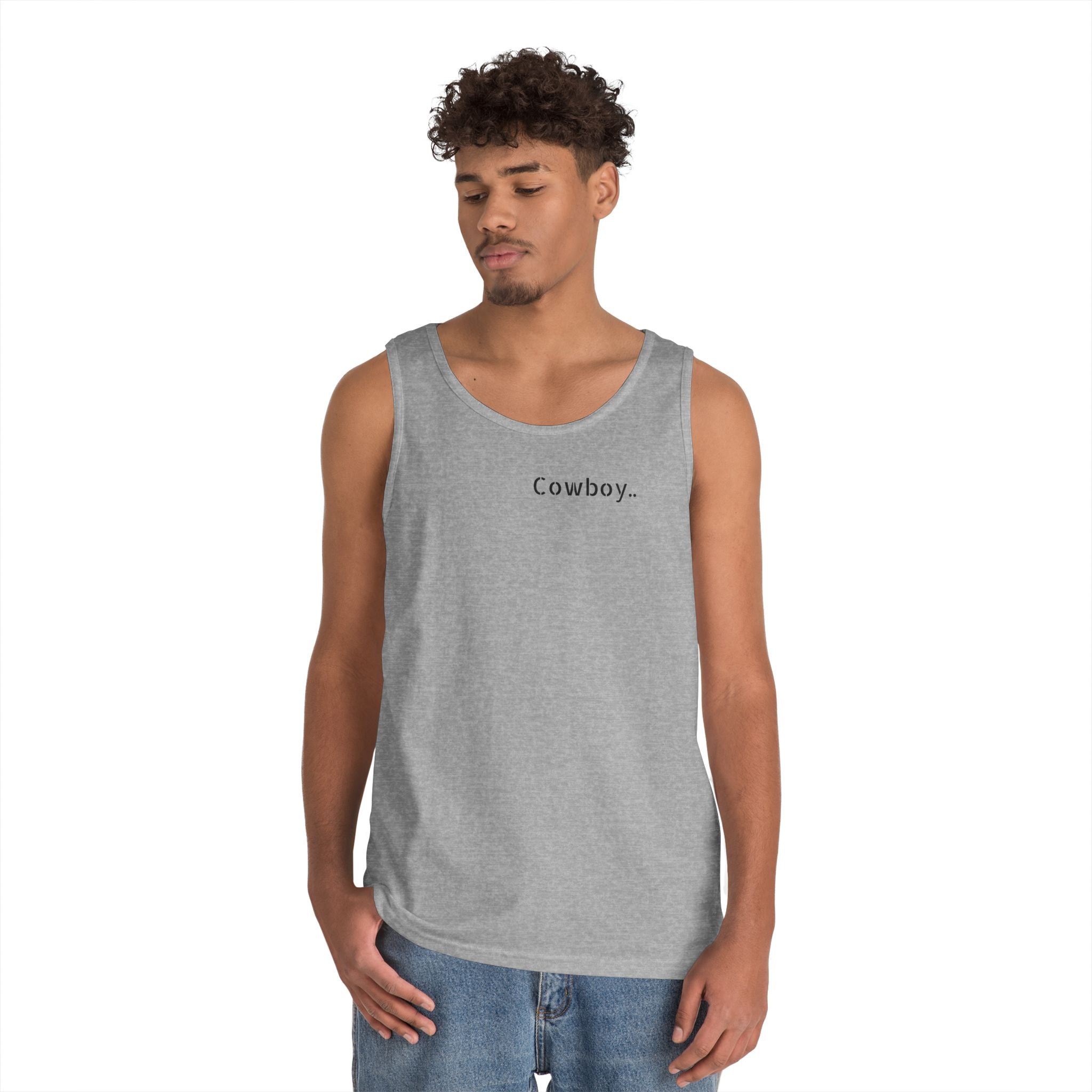 Cowboy Tank Top - "Cowboy" Front, "Cowboy Gone Wild" Back Graphic Tank