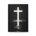 Christian Cross Hardcover Journal — Light Reflecting on Water Prayer & Devotional Notebook