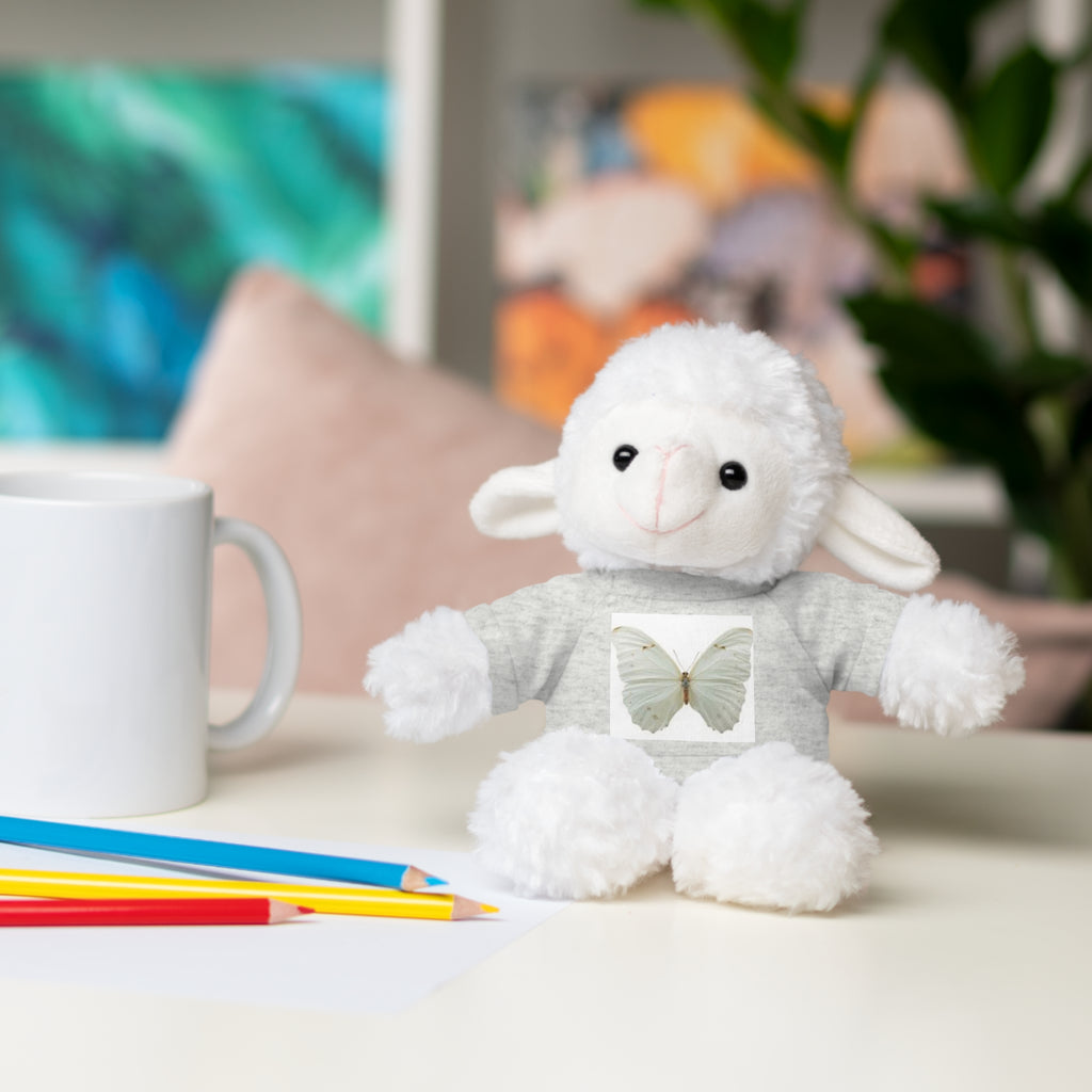 Plush Teddy Bear with Butterfly Tee — Soft Stuffed Animal Gift