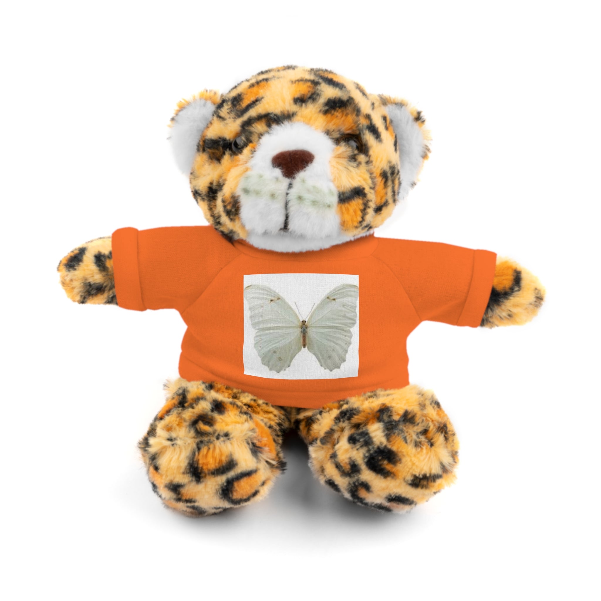 Plush Teddy Bear with Butterfly Tee — Soft Stuffed Animal Gift