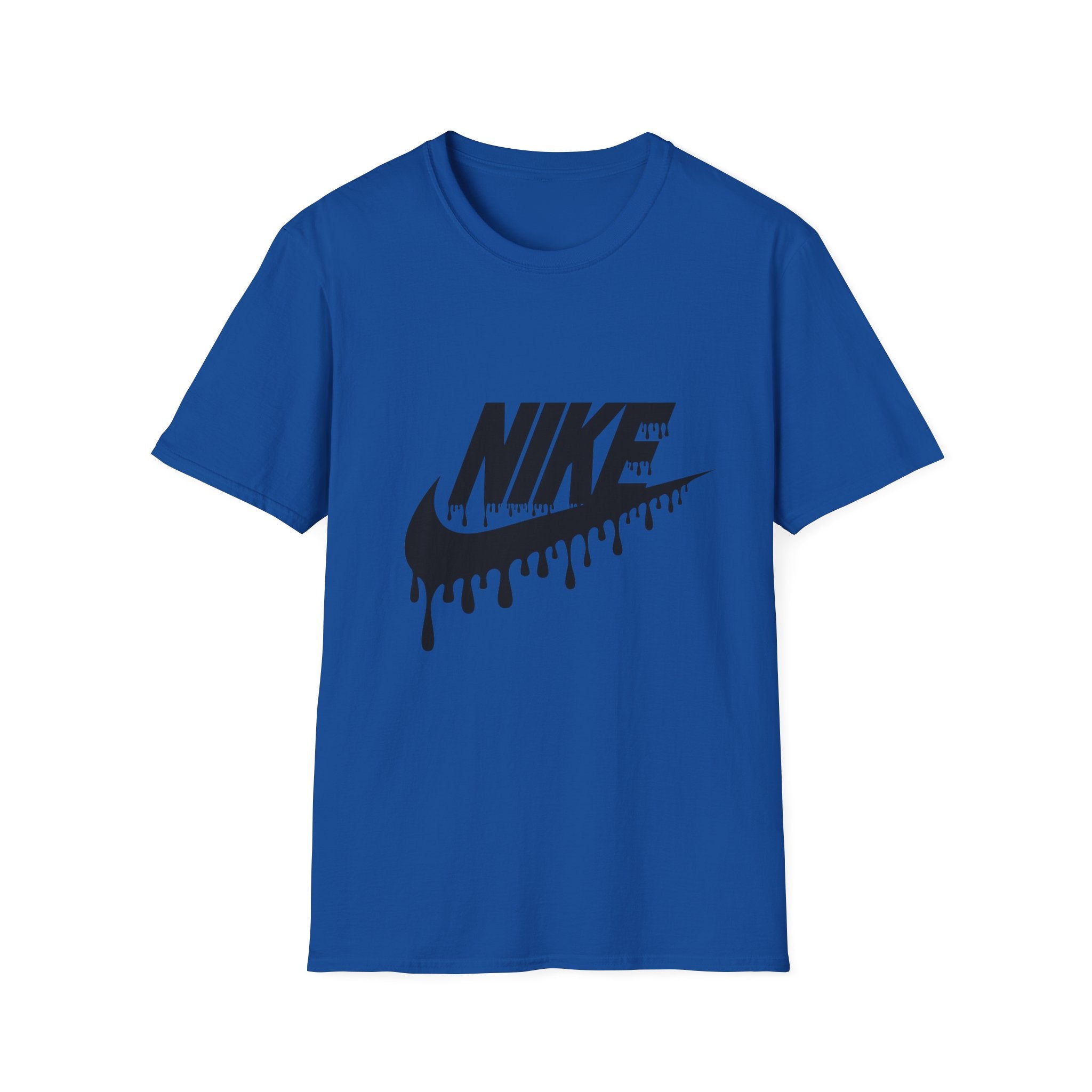 Drip Logo T‑Shirt — Black 'NIKE' Dripping Swoosh Graphic Tee