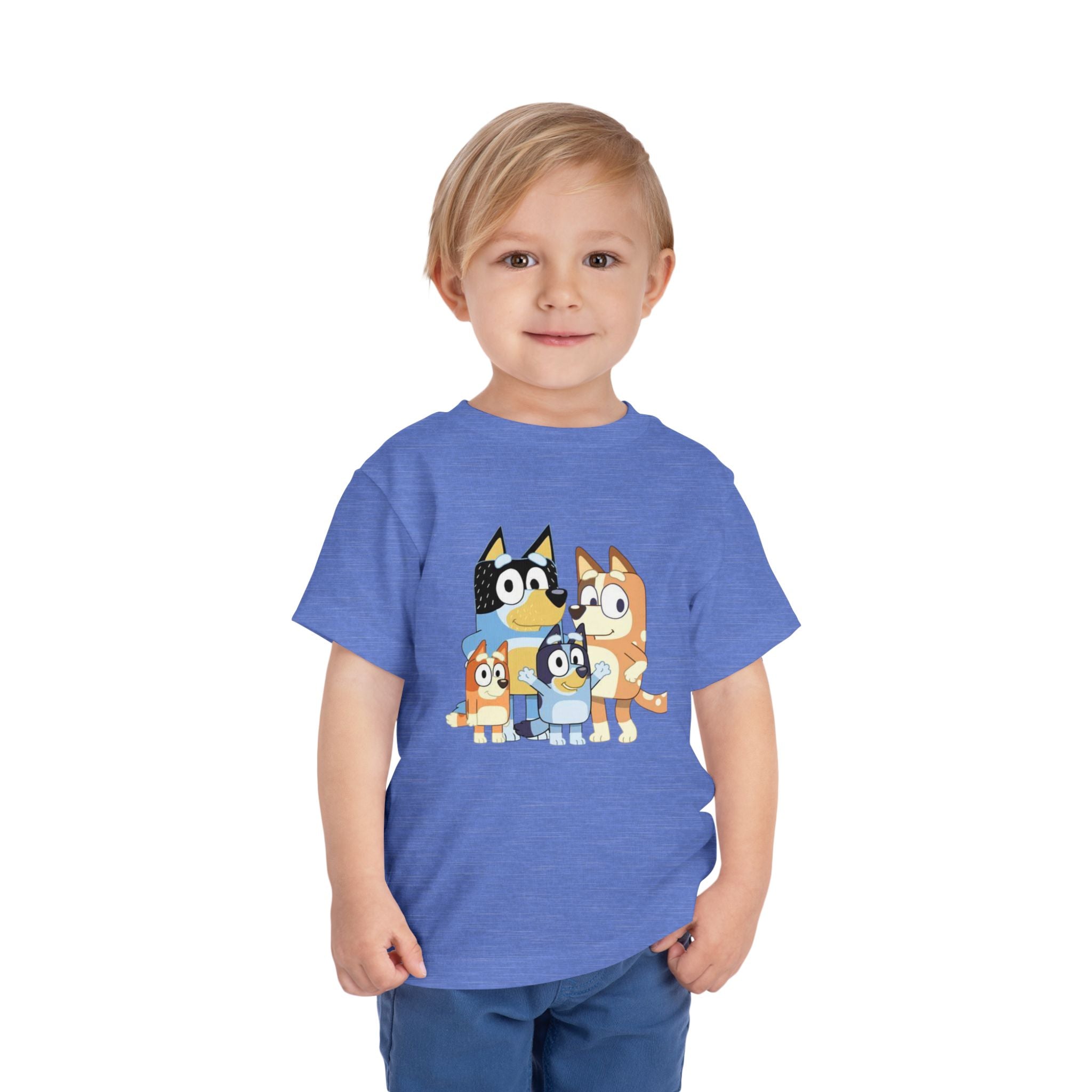 Toddler Tee — Cute Cartoon Bluey Family Kids Shirt