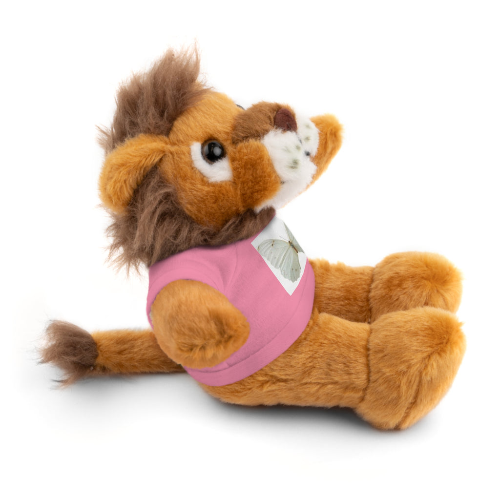 Plush Teddy Bear with Butterfly Tee — Soft Stuffed Animal Gift