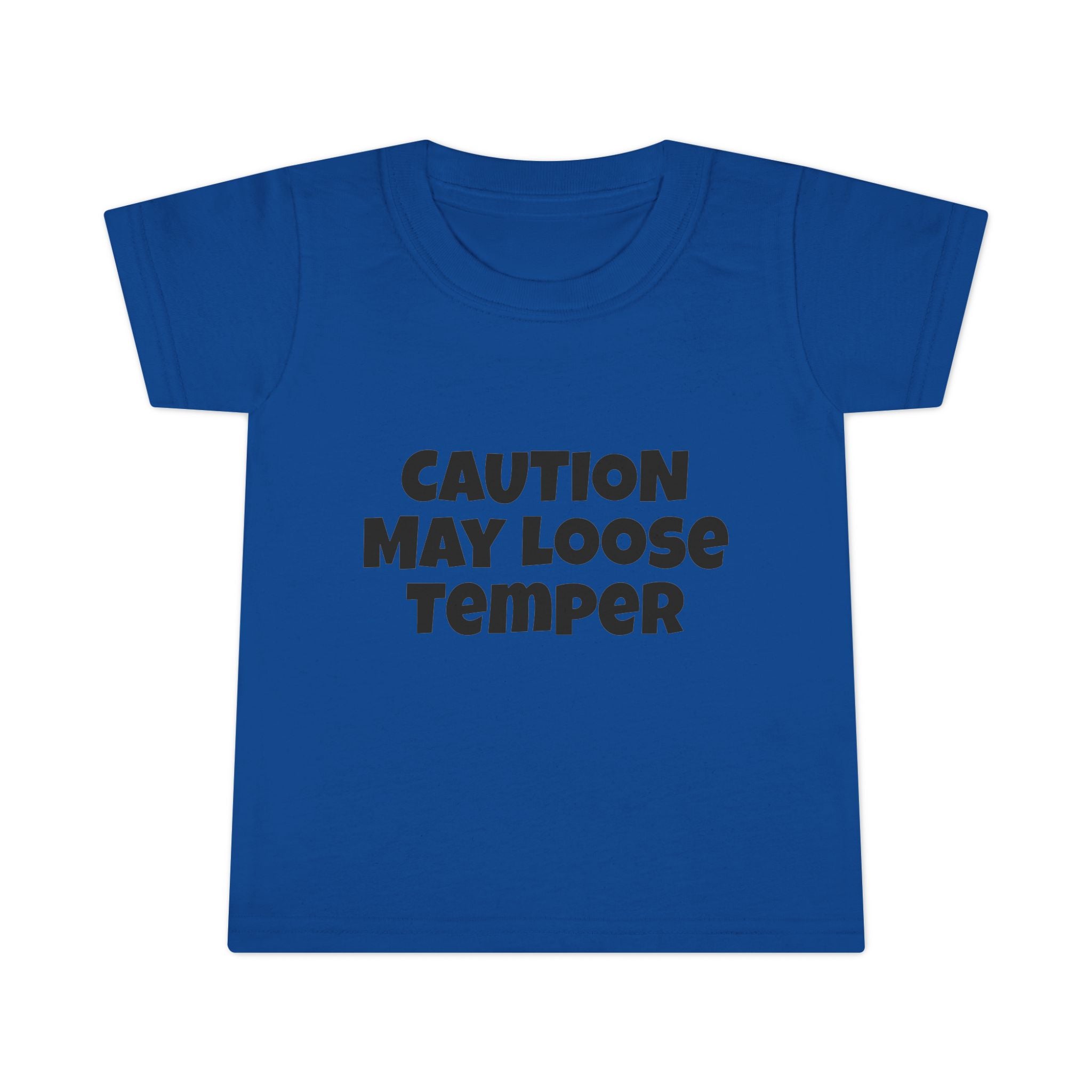 Toddler T-Shirt — “Caution May Loose Temper” Funny Kids Tee