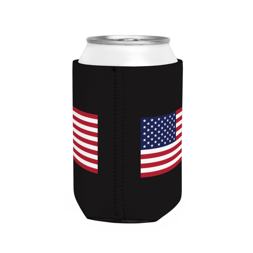 American Flag Can Cooler Sleeve – Patriotic Beer Koozie for 4th of July & Veterans