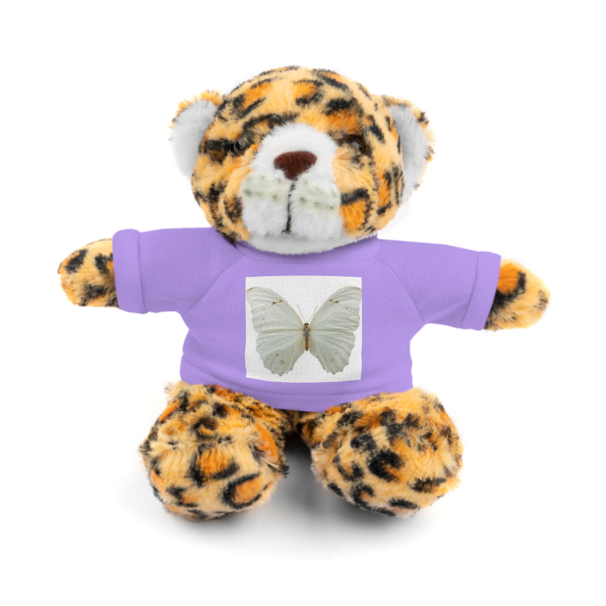Plush Teddy Bear with Butterfly Tee — Soft Stuffed Animal Gift