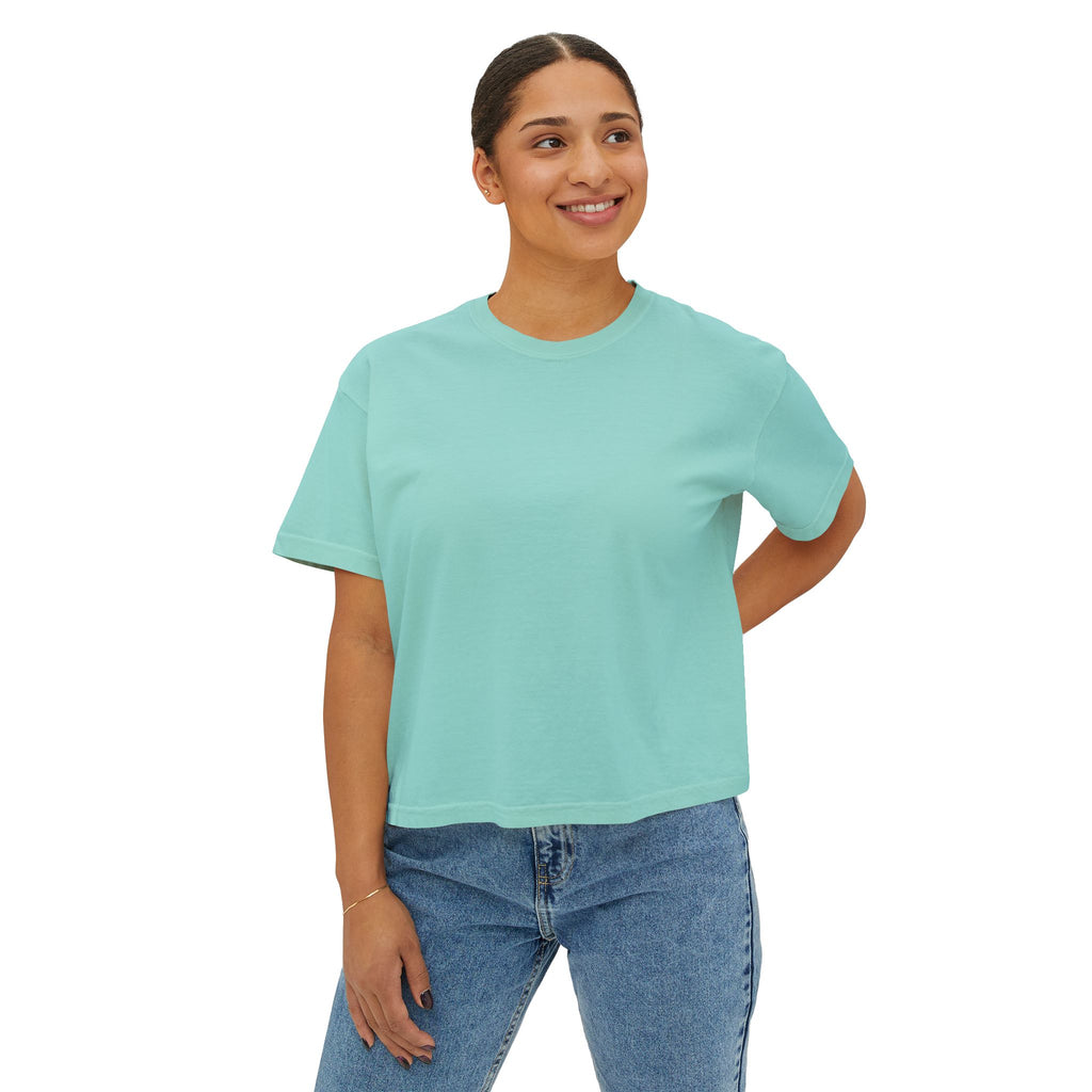 Women's Boxy Tee — “No Boys Are Worth My Education” Feminist Statement Shirt